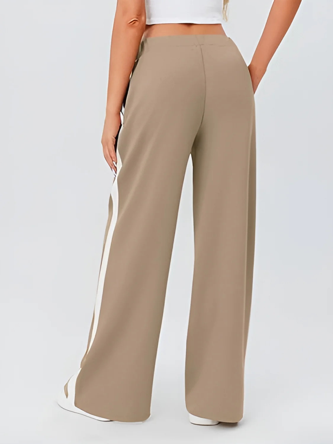 Side Striped Wide Leg Pants - Image 2