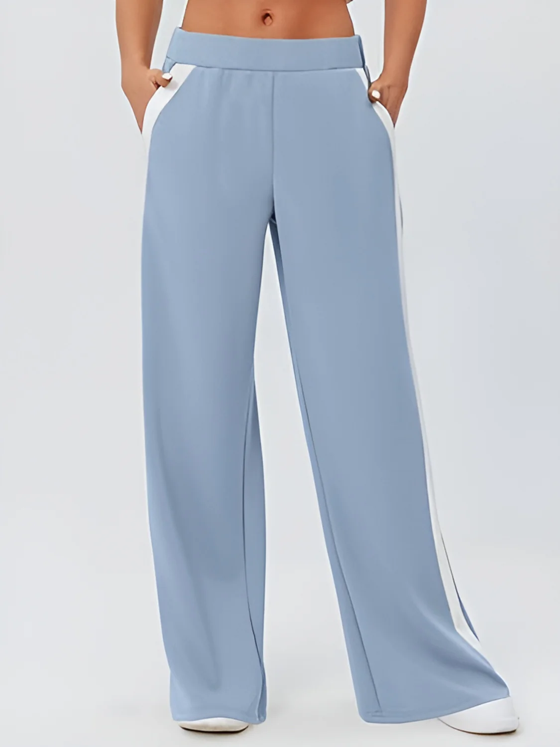 Side Striped Wide Leg Pants - Image 7