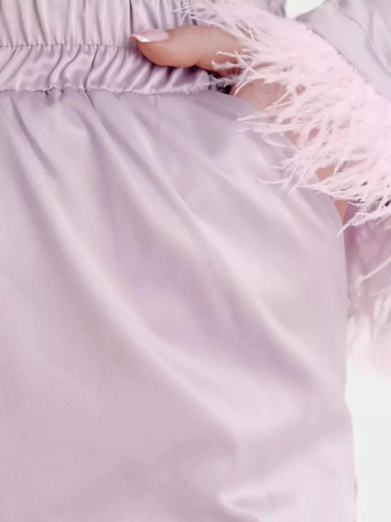 Silky Button Up Top and Pants Lounge Set - Image 7