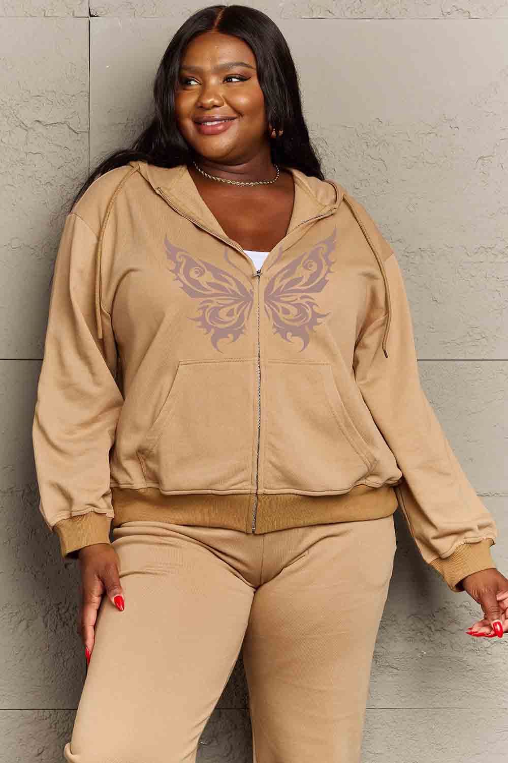 Simply Love Full Size Butterfly Graphic Hoodie - Image 6
