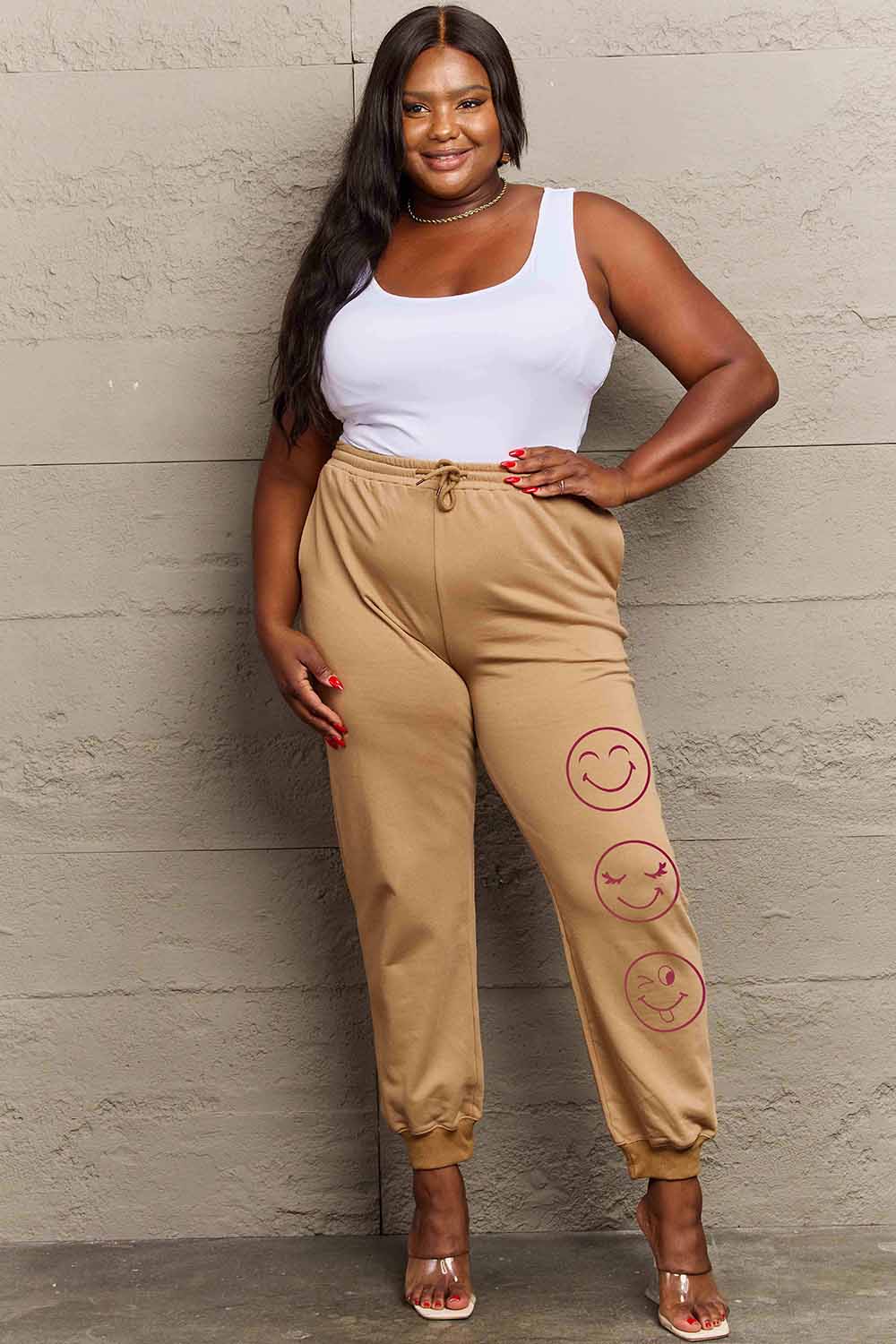 Simply Love Full Size Emoji Graphic Sweatpants - Image 6