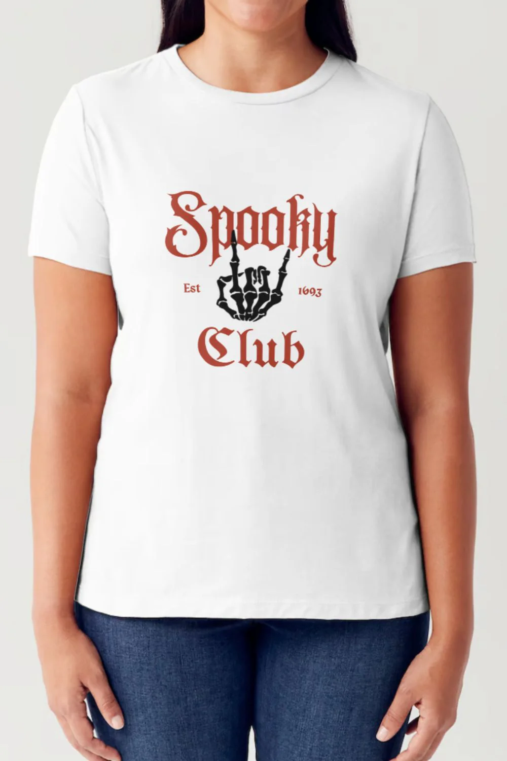 Simply Love Full Size SPOOKY CLUB Short Sleeve Tubular T-Shirt - Image 4