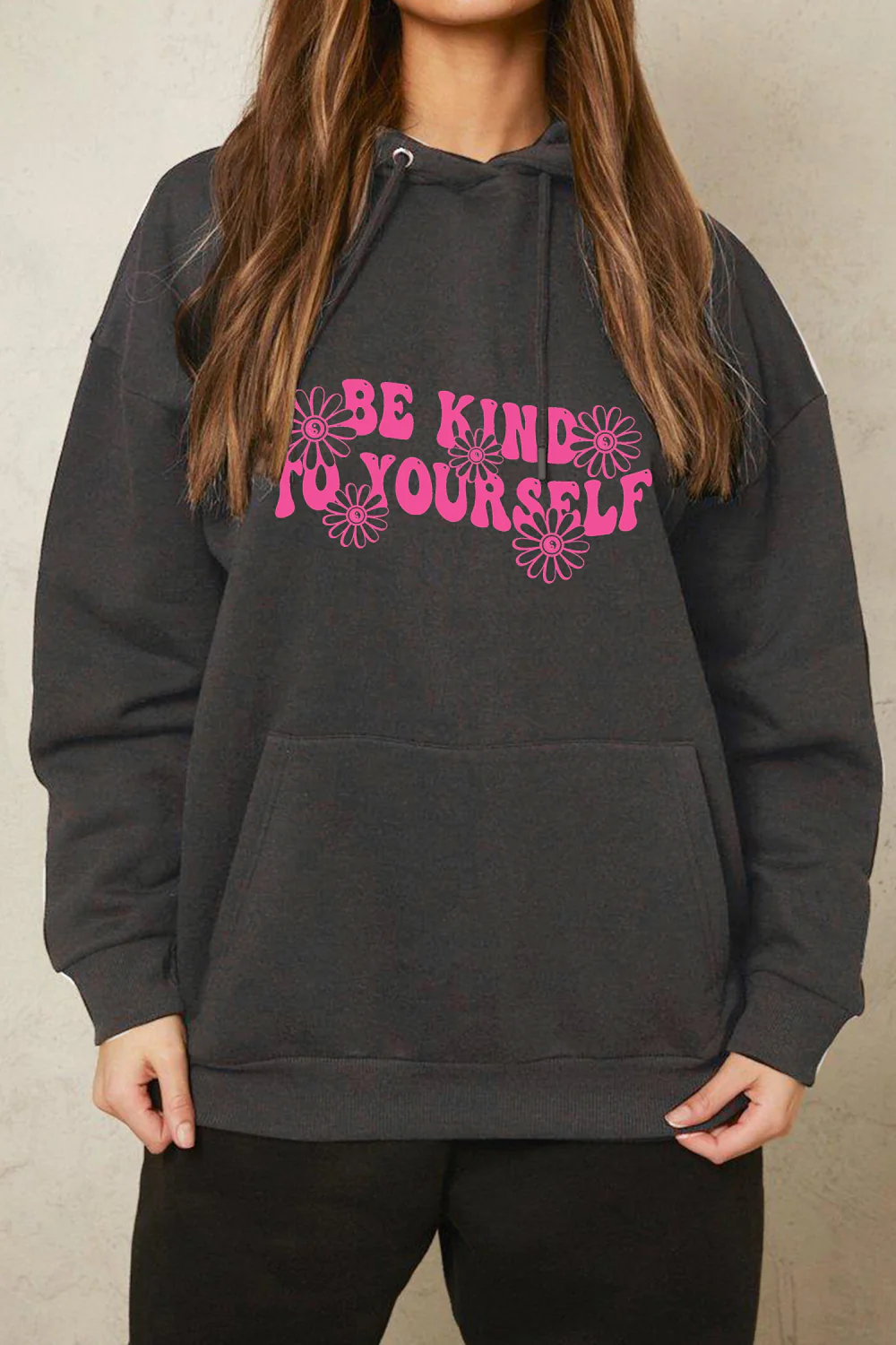 Simply Love Simply Love Full Size BE KIND TO YOURSELF Graphic Hoodie - Image 6