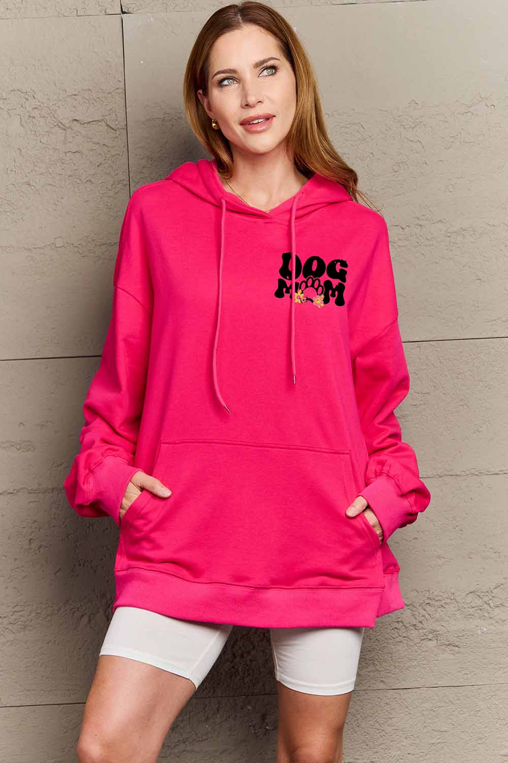 Simply Love Simply Love Full Size DOG MOM Graphic Hoodie - Image 2