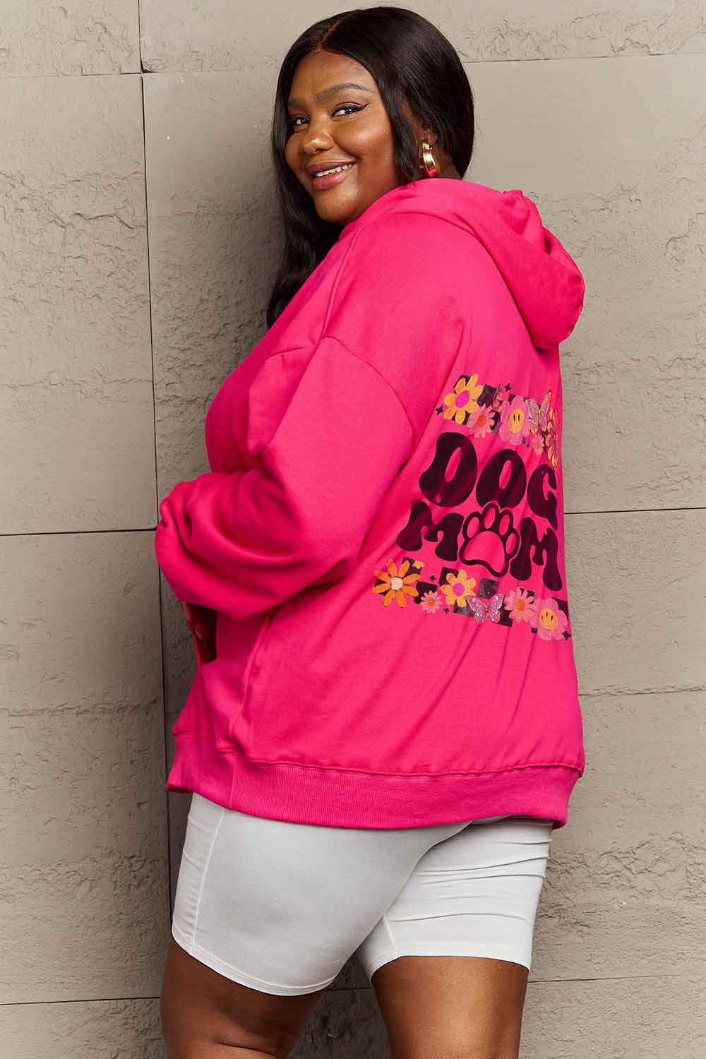 Simply Love Simply Love Full Size DOG MOM Graphic Hoodie - Image 4