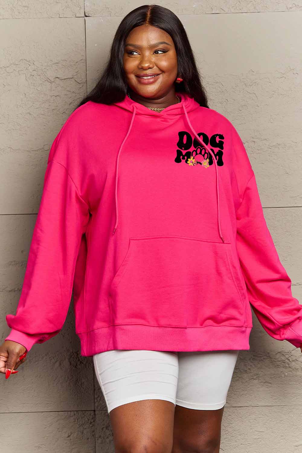 Simply Love Simply Love Full Size DOG MOM Graphic Hoodie - Image 5