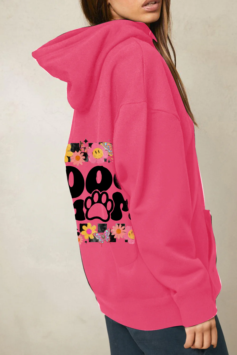 Simply Love Simply Love Full Size DOG MOM Graphic Hoodie - Image 8