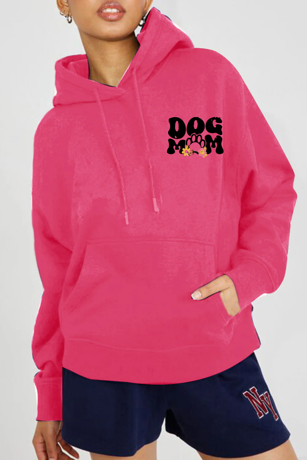 Simply Love Simply Love Full Size DOG MOM Graphic Hoodie - Image 9