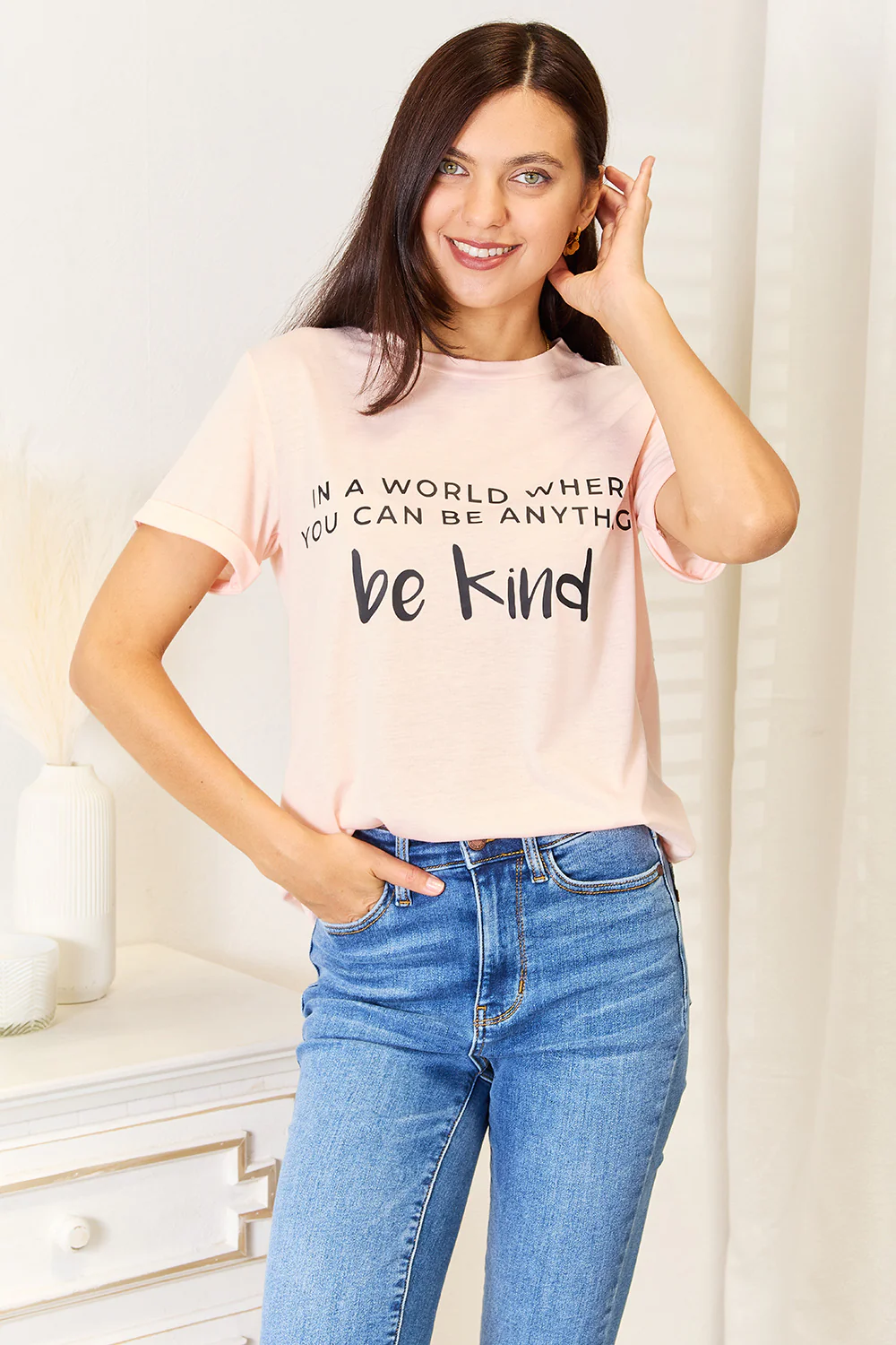 Simply Love Slogan Graphic Cuffed T-Shirt - Image 5