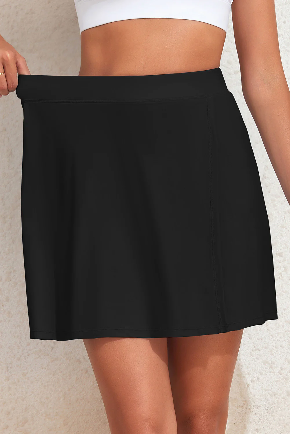 Slit Swim Skirt with Pockets - Image 4