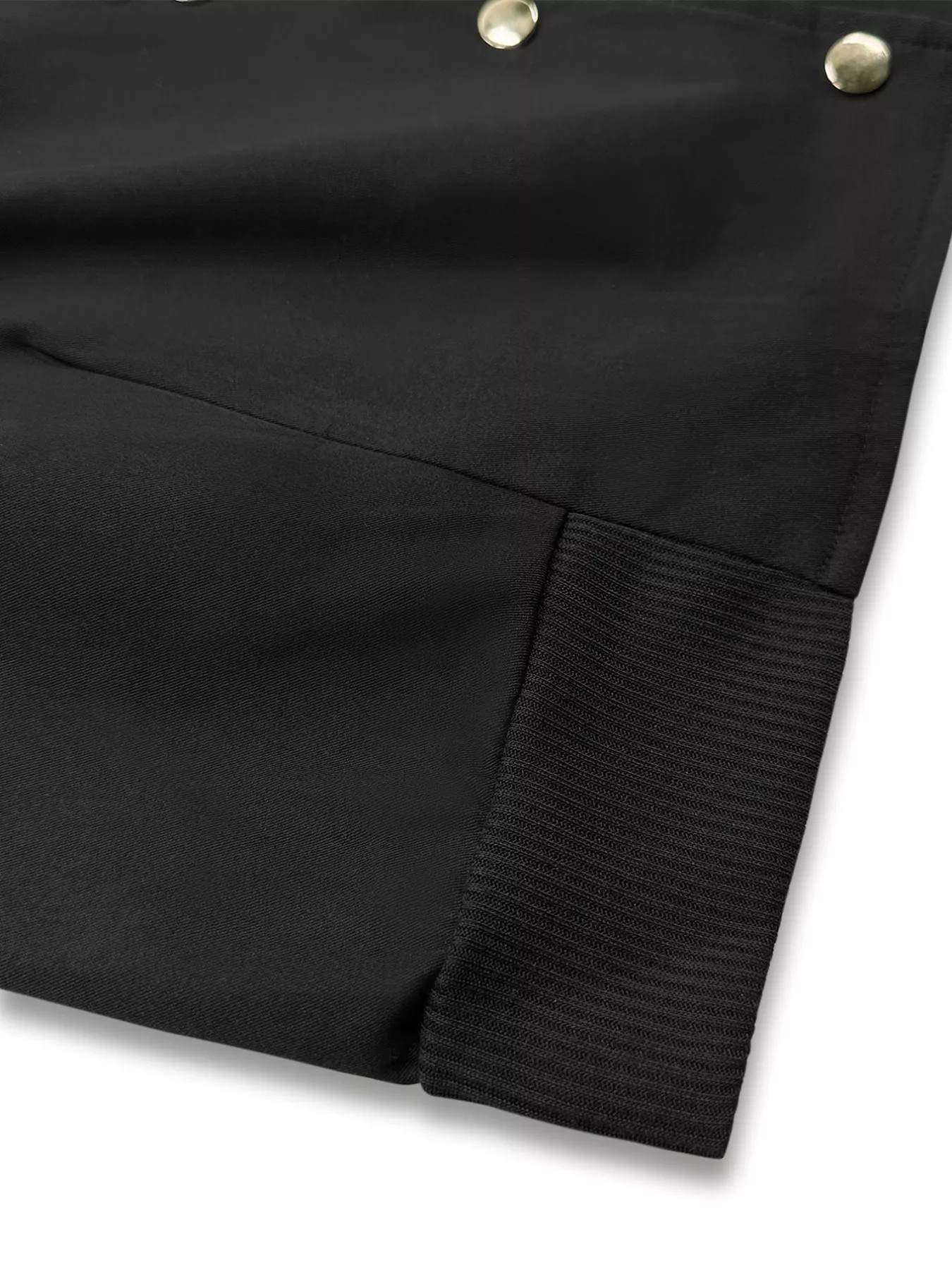 Snap Down Cropped Bomber Jacket - Image 6