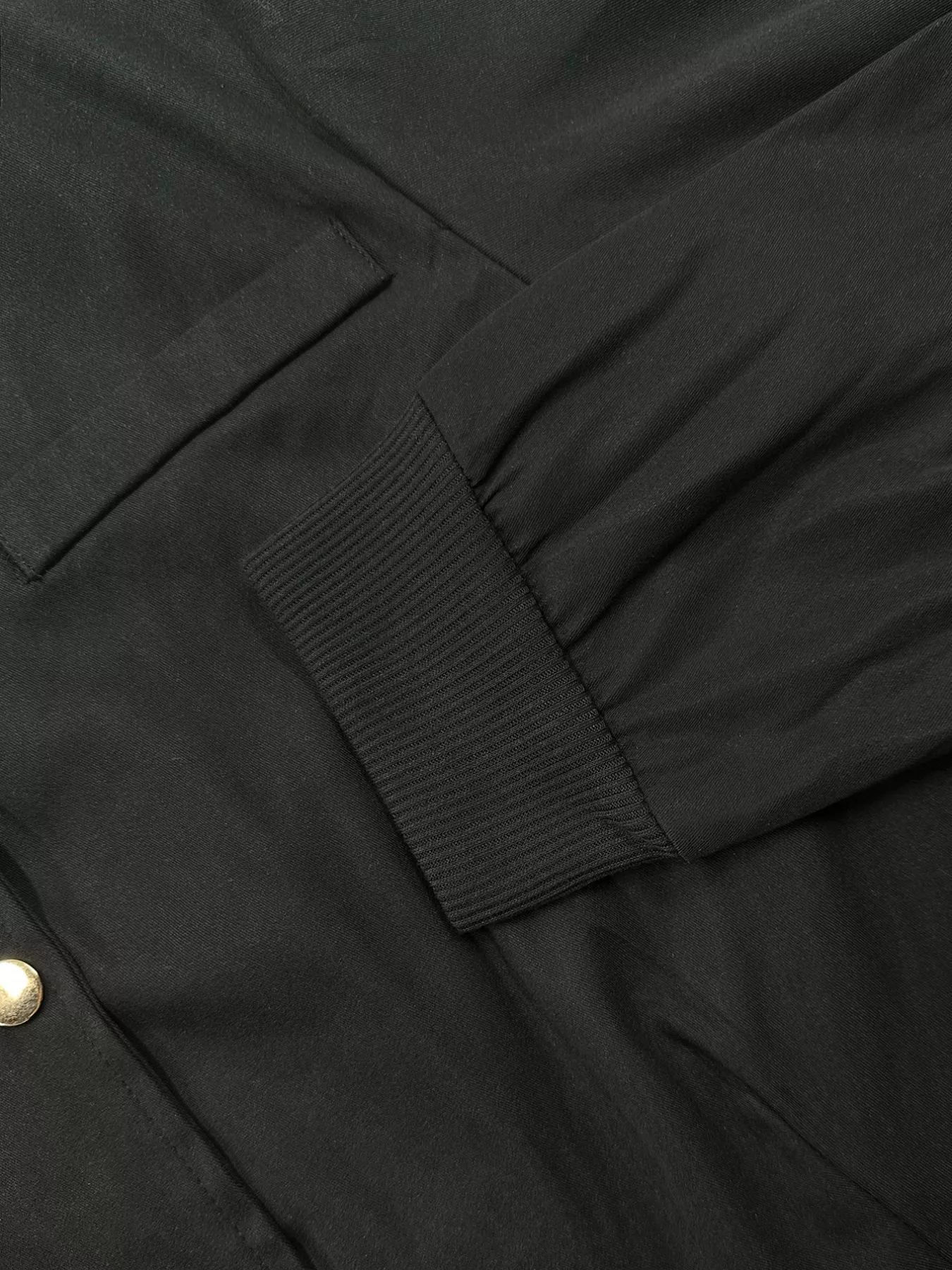 Snap Down Cropped Bomber Jacket - Image 8