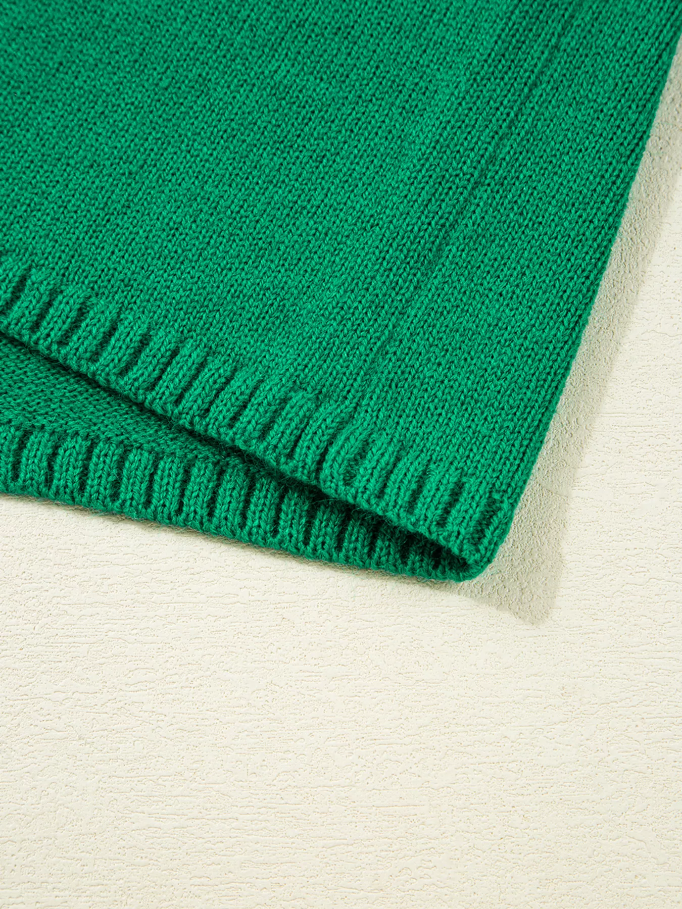 Solid Color Knit Button Drop Shoulder Sweater Cardigan - Image 12