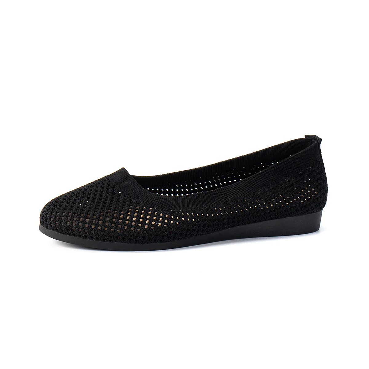 Solid Color Mesh Flat Slip-Ons - Image 11