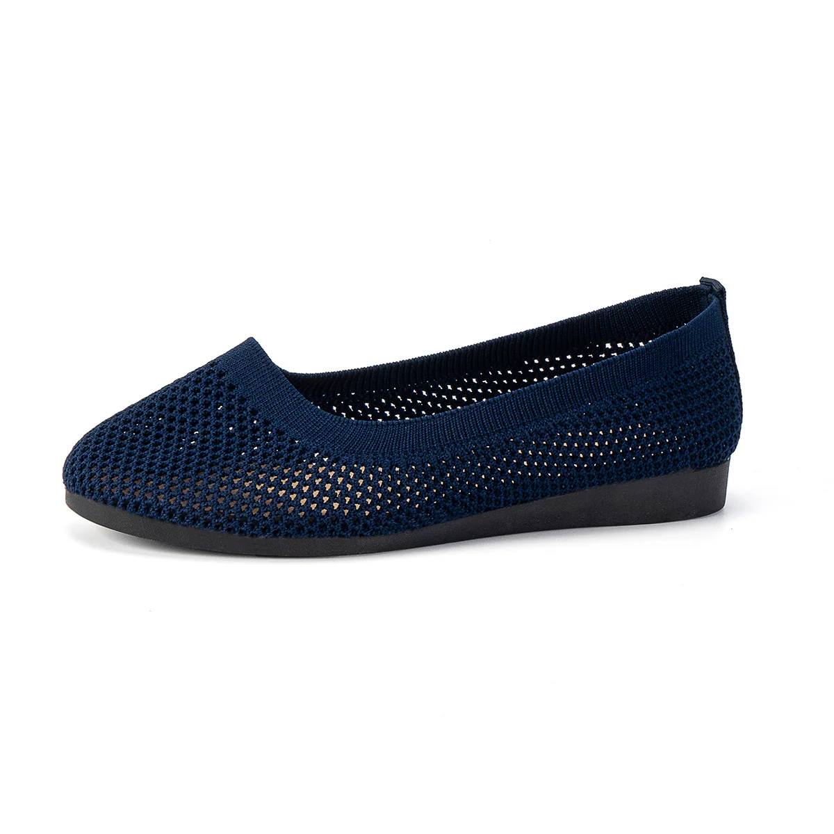 Solid Color Mesh Flat Slip-Ons - Image 12