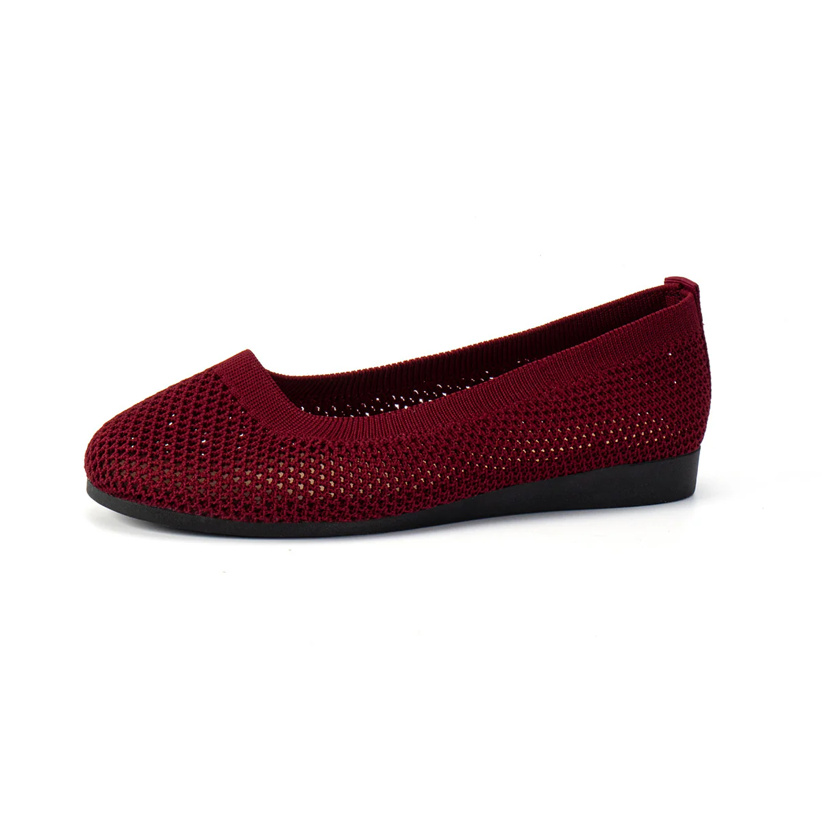 Solid Color Mesh Flat Slip-Ons - Image 13