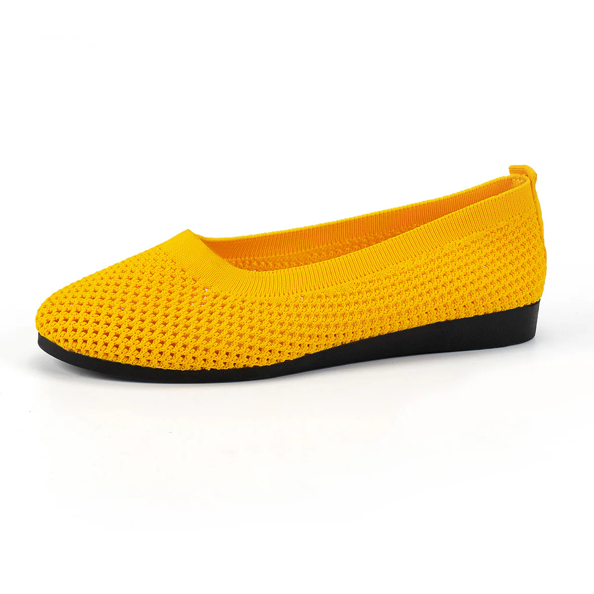 Solid Color Mesh Flat Slip-Ons - Image 18