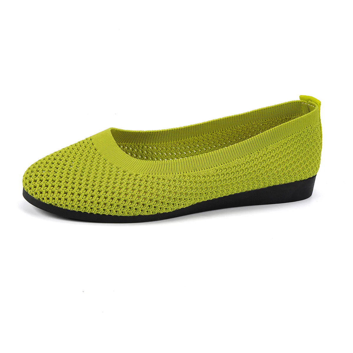 Solid Color Mesh Flat Slip-Ons - Image 19
