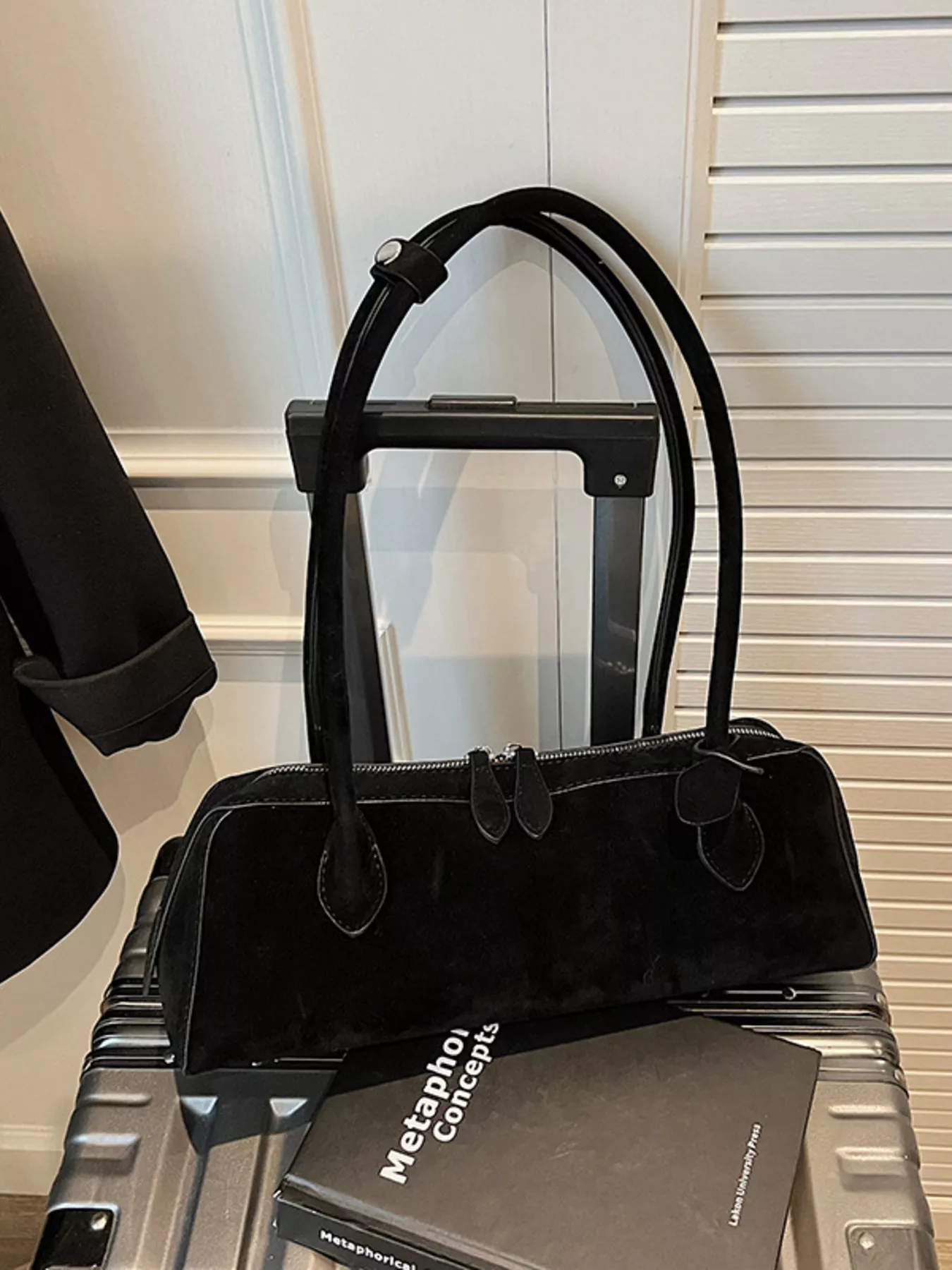 Solid Color Shoulder Bag - Image 2