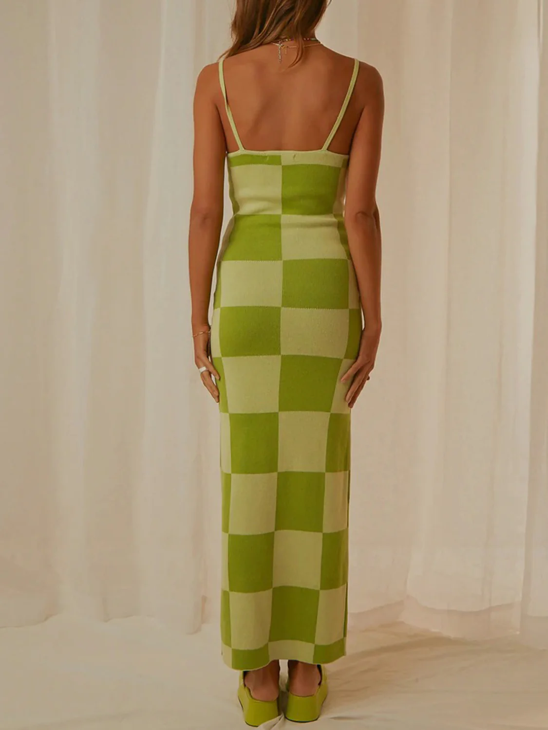 Spaghetti Strap Maxi Sweater Dress - Image 11