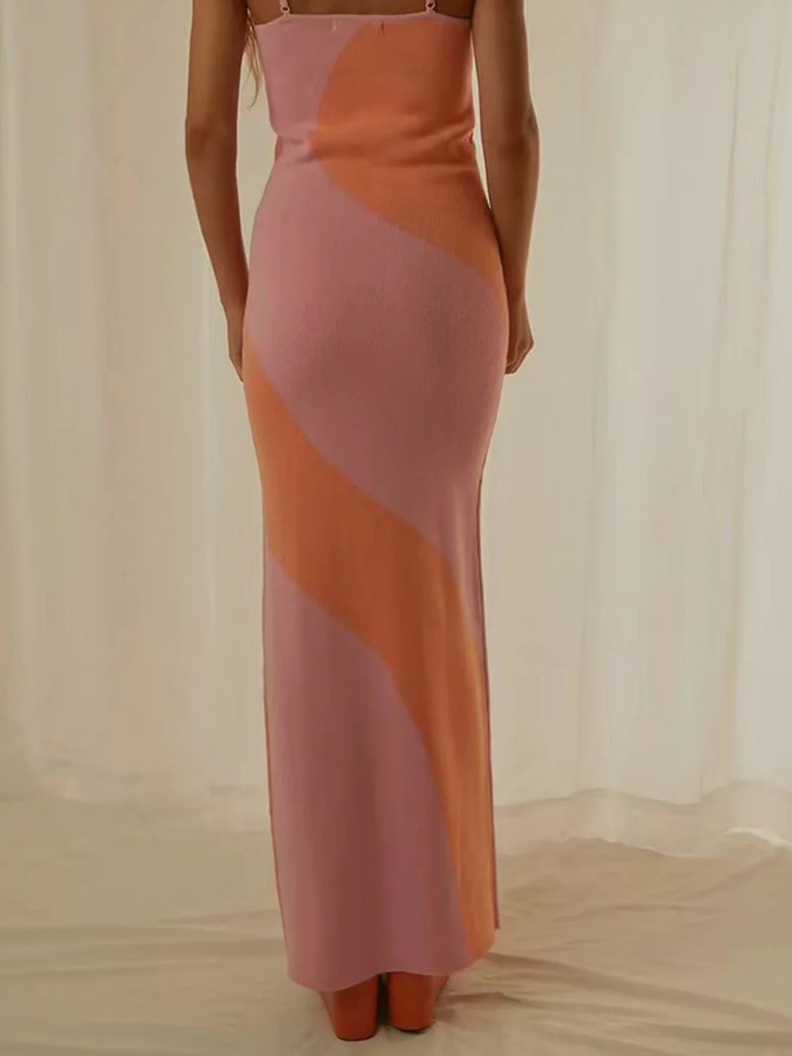 Spaghetti Strap Maxi Sweater Dress - Image 27