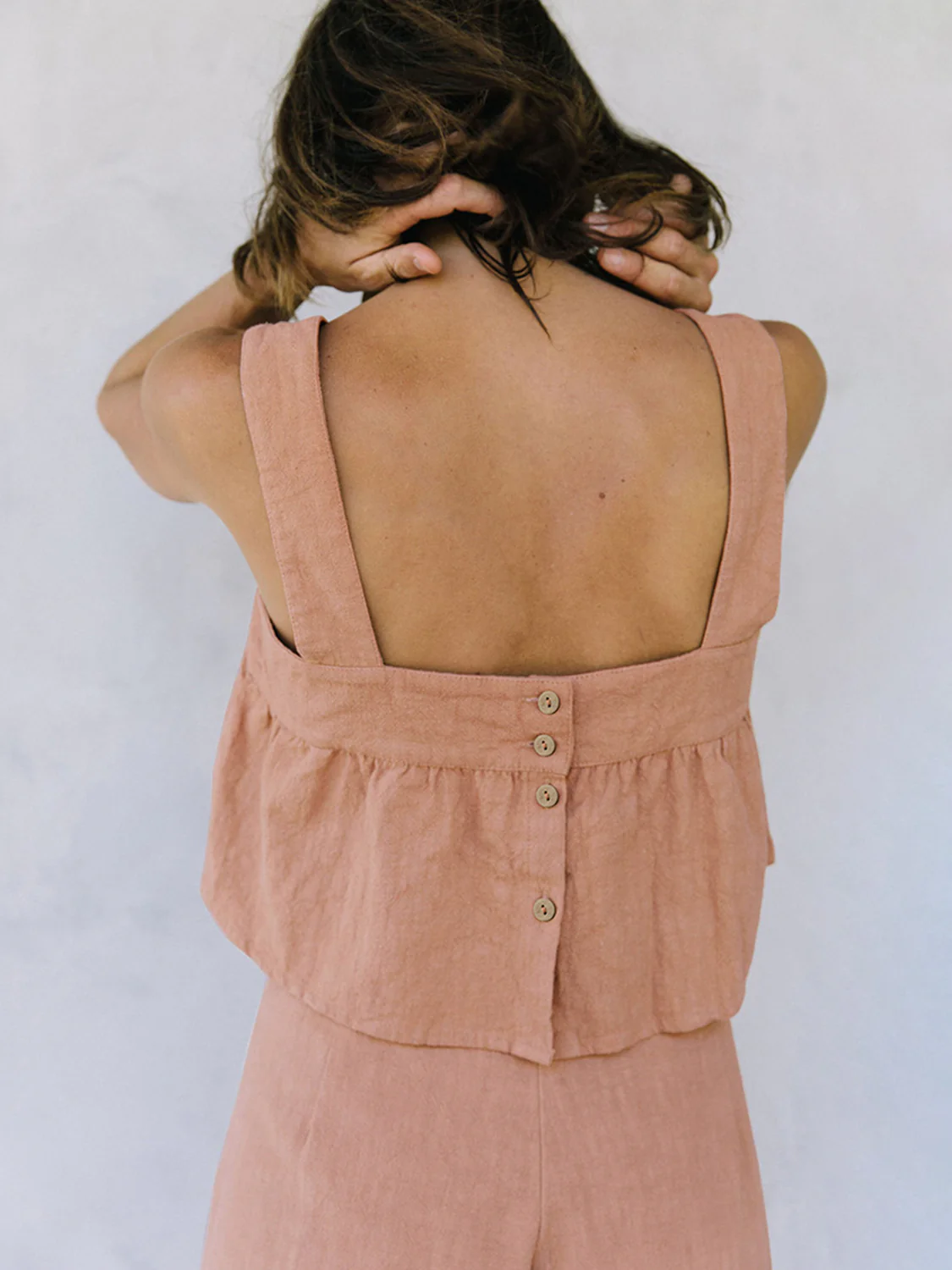 Square Neck Wide Strap Top and Pants Set - Image 10
