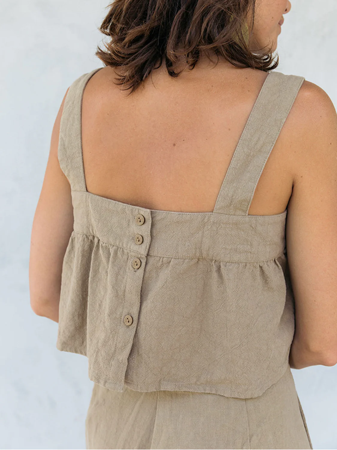 Square Neck Wide Strap Top and Pants Set - Image 6