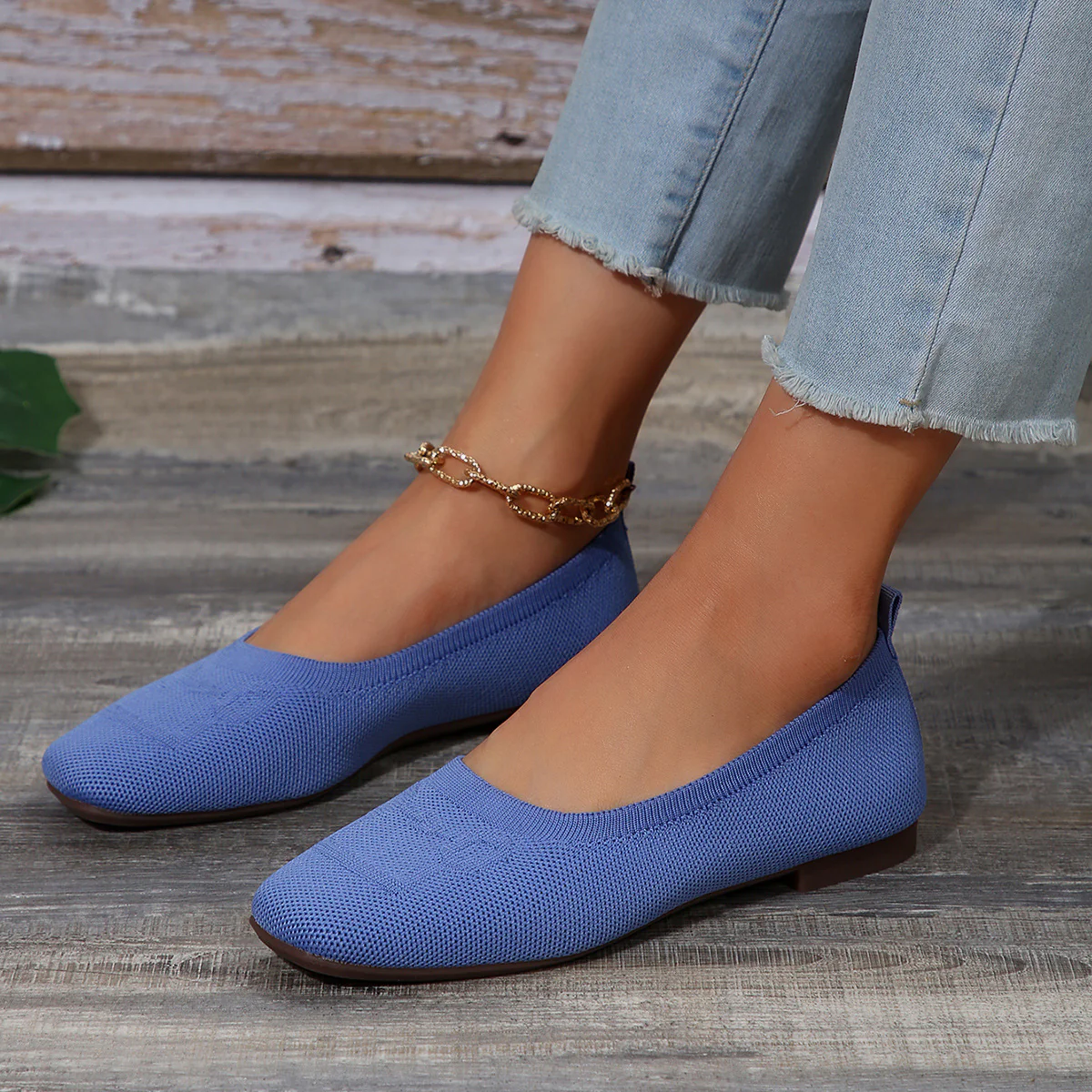 Square Toe Flat Slip-Ons - Image 12