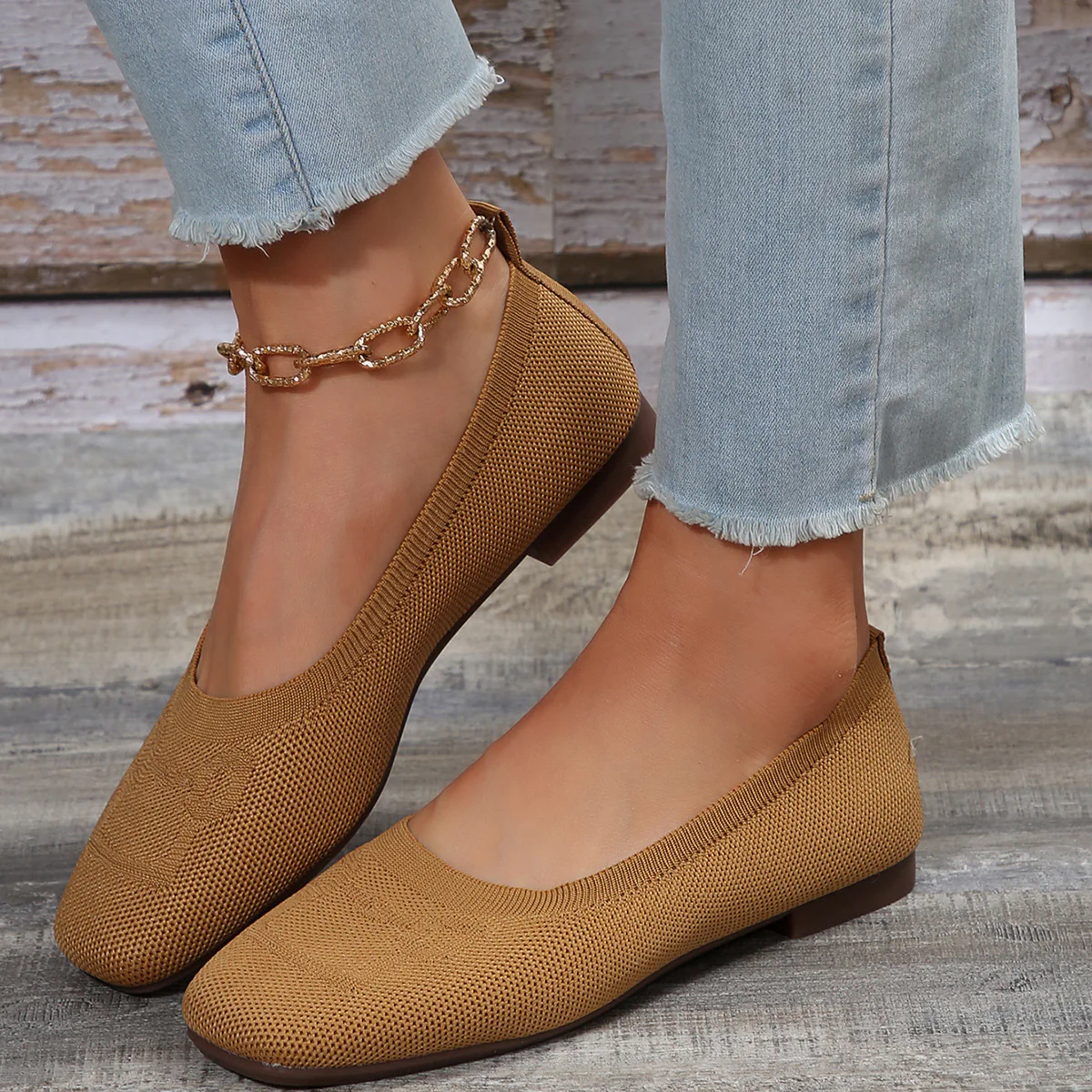 Square Toe Flat Slip-Ons - Image 13