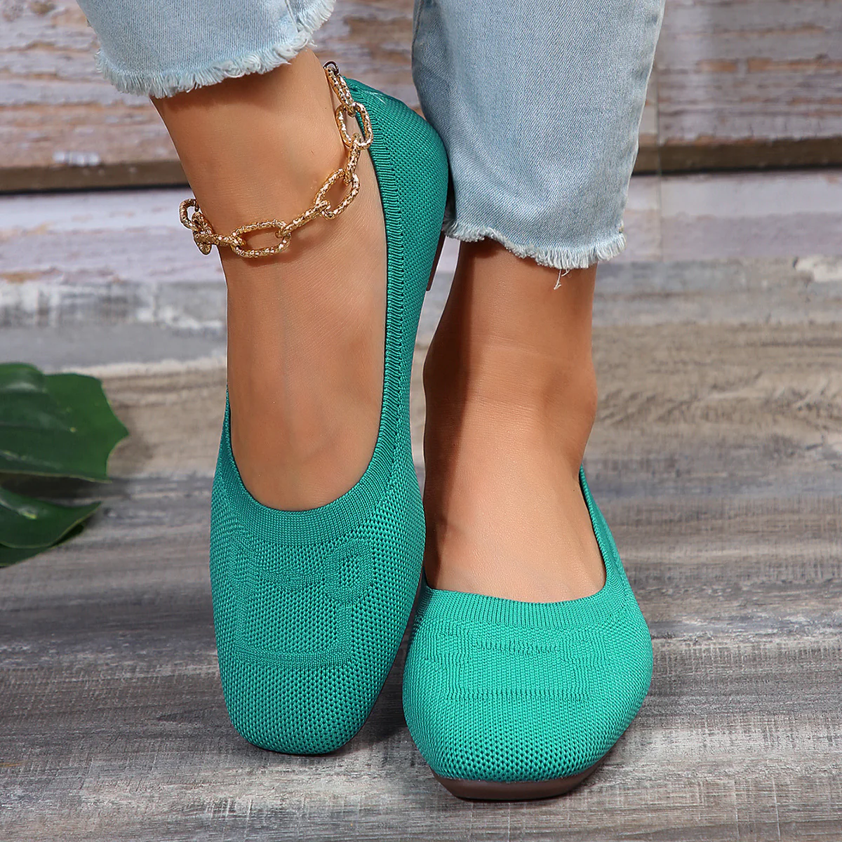 Square Toe Flat Slip-Ons - Image 15