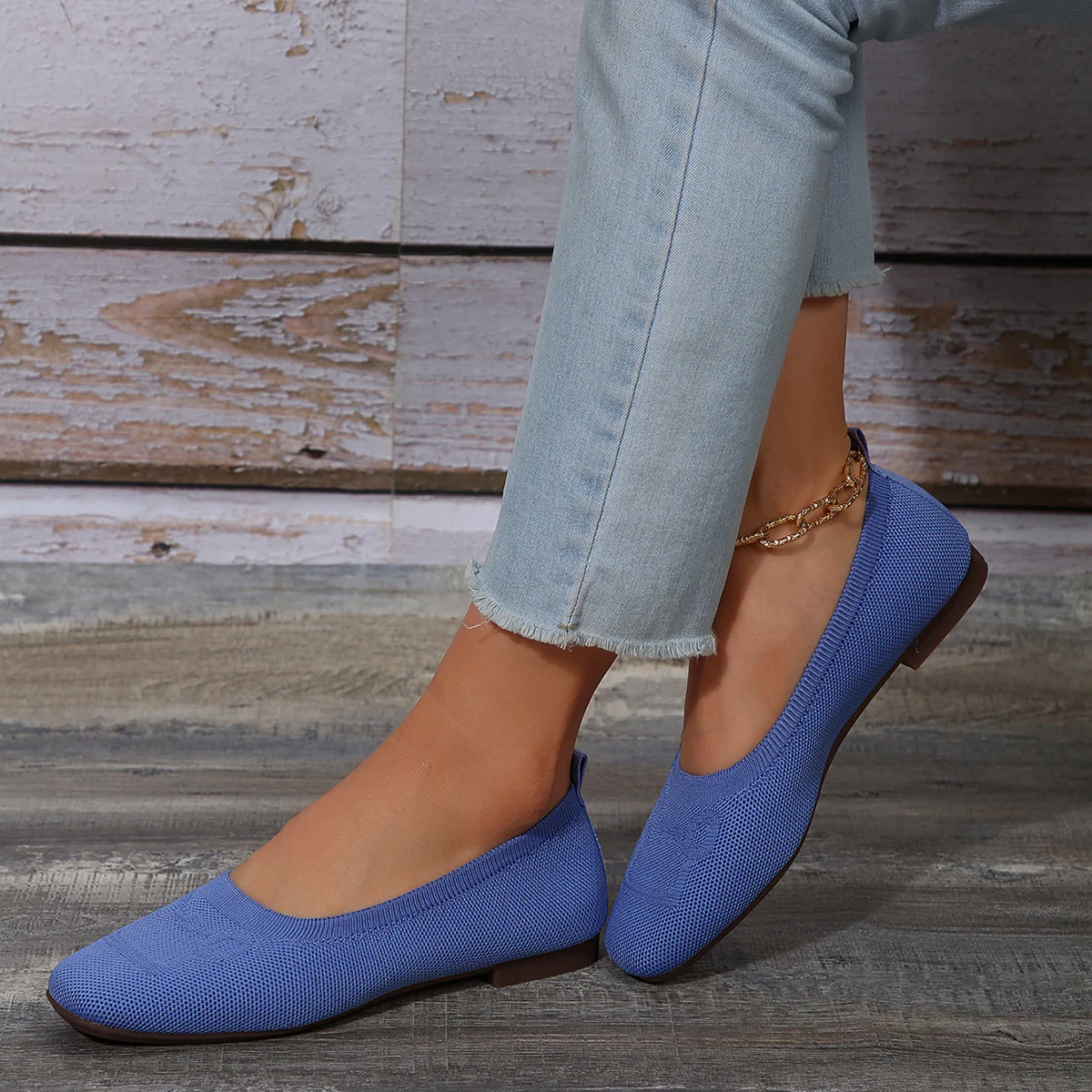 Square Toe Flat Slip-Ons - Image 6