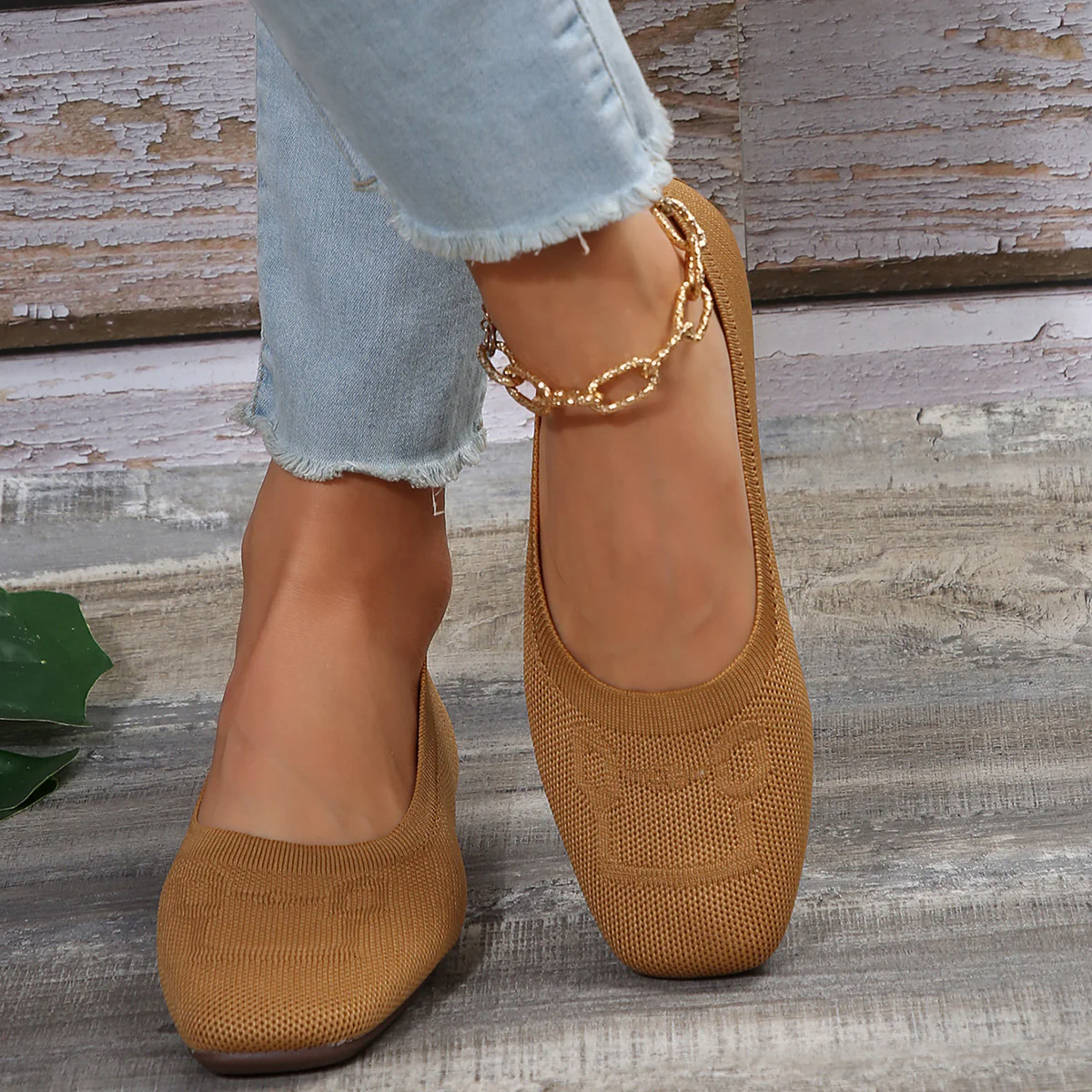 Square Toe Flat Slip-Ons - Image 9