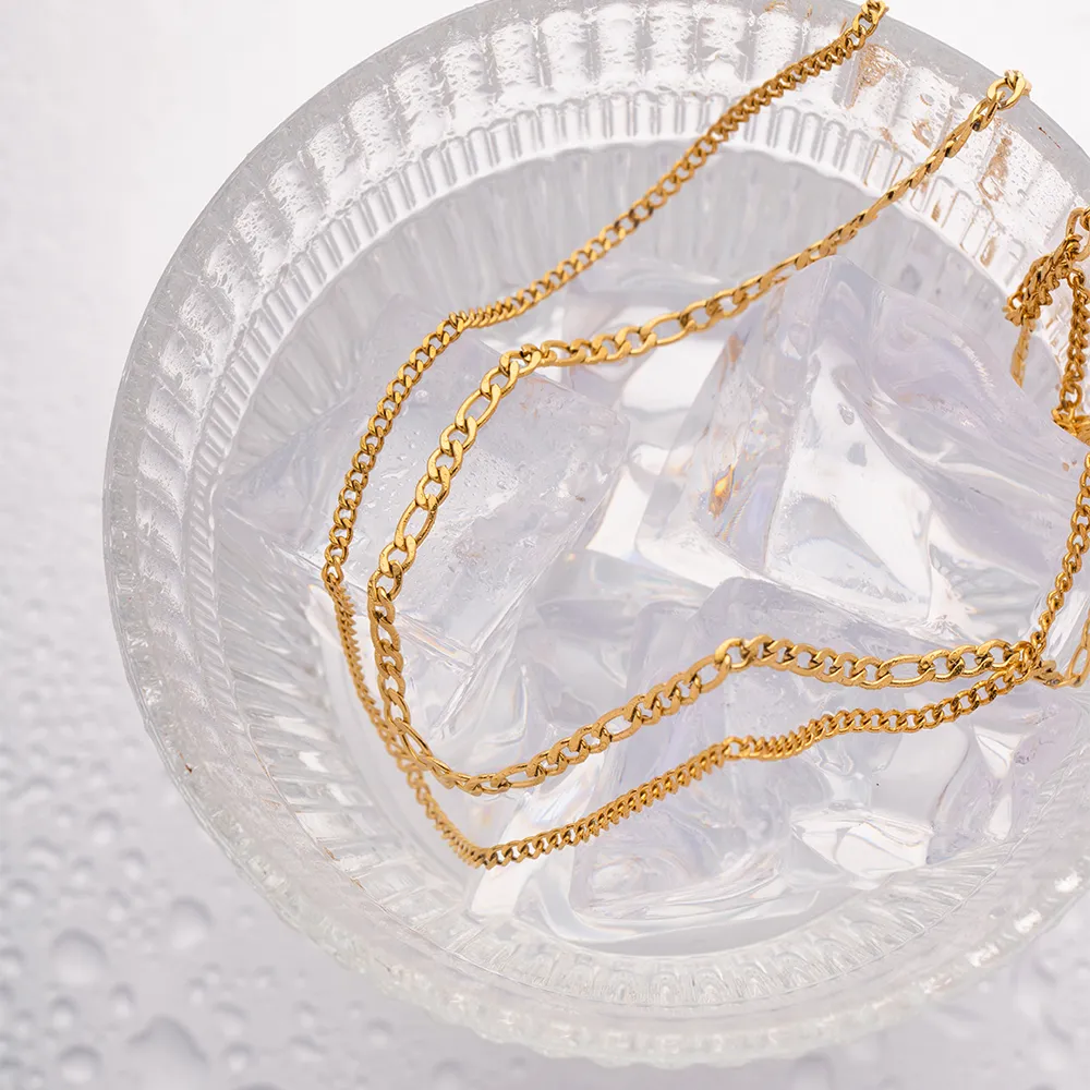 Stainless Steel Double-Layered Necklace - Image 2