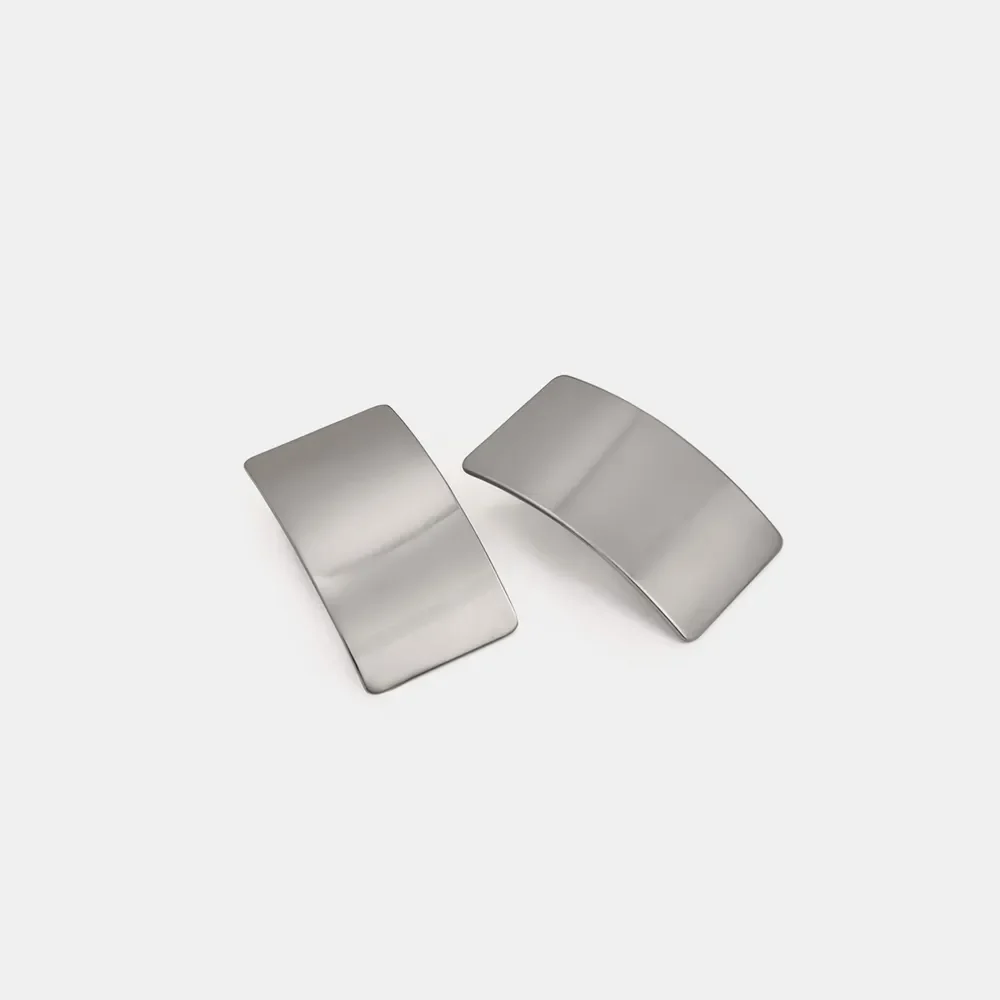 Stainless Steel Rectangle Earring - Image 9