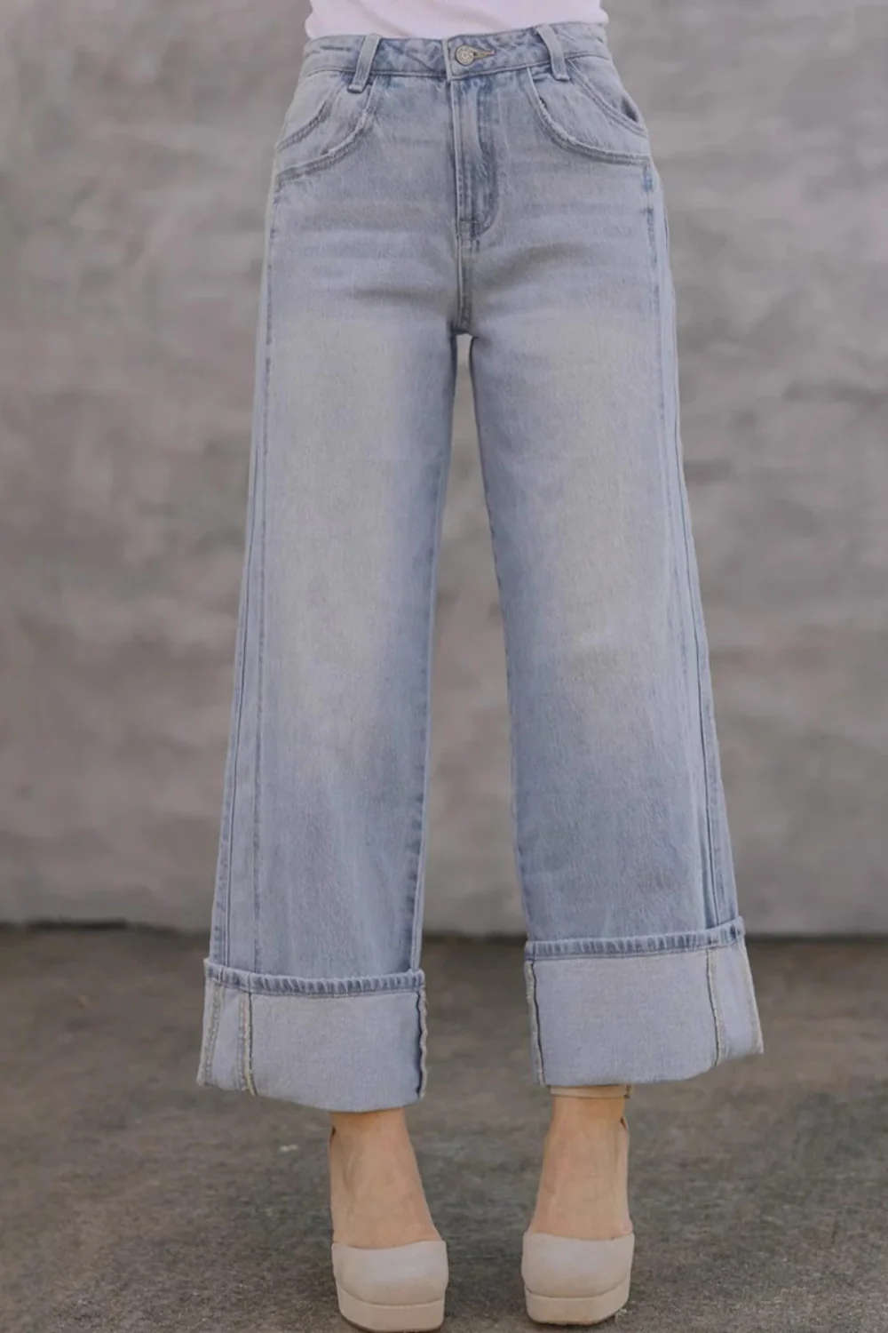 Straight Leg Jeans with Pockets - Image 5