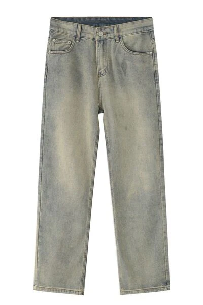 Straight Leg Jeans with Pockets - Image 10