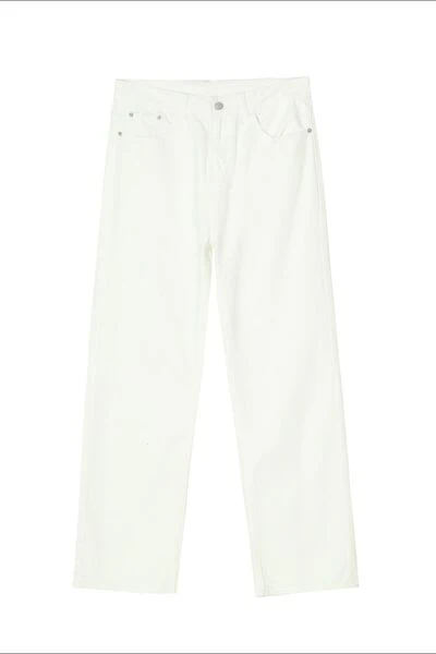 Straight Leg Jeans with Pockets - Image 5