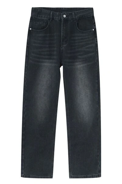 Straight Leg Jeans with Pockets - Image 6