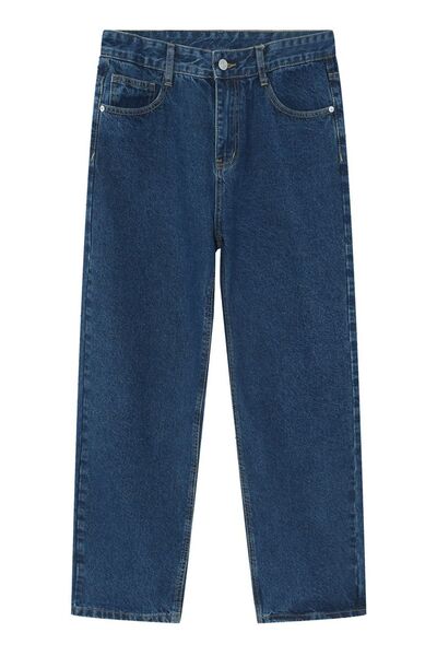Straight Leg Jeans with Pockets - Image 8