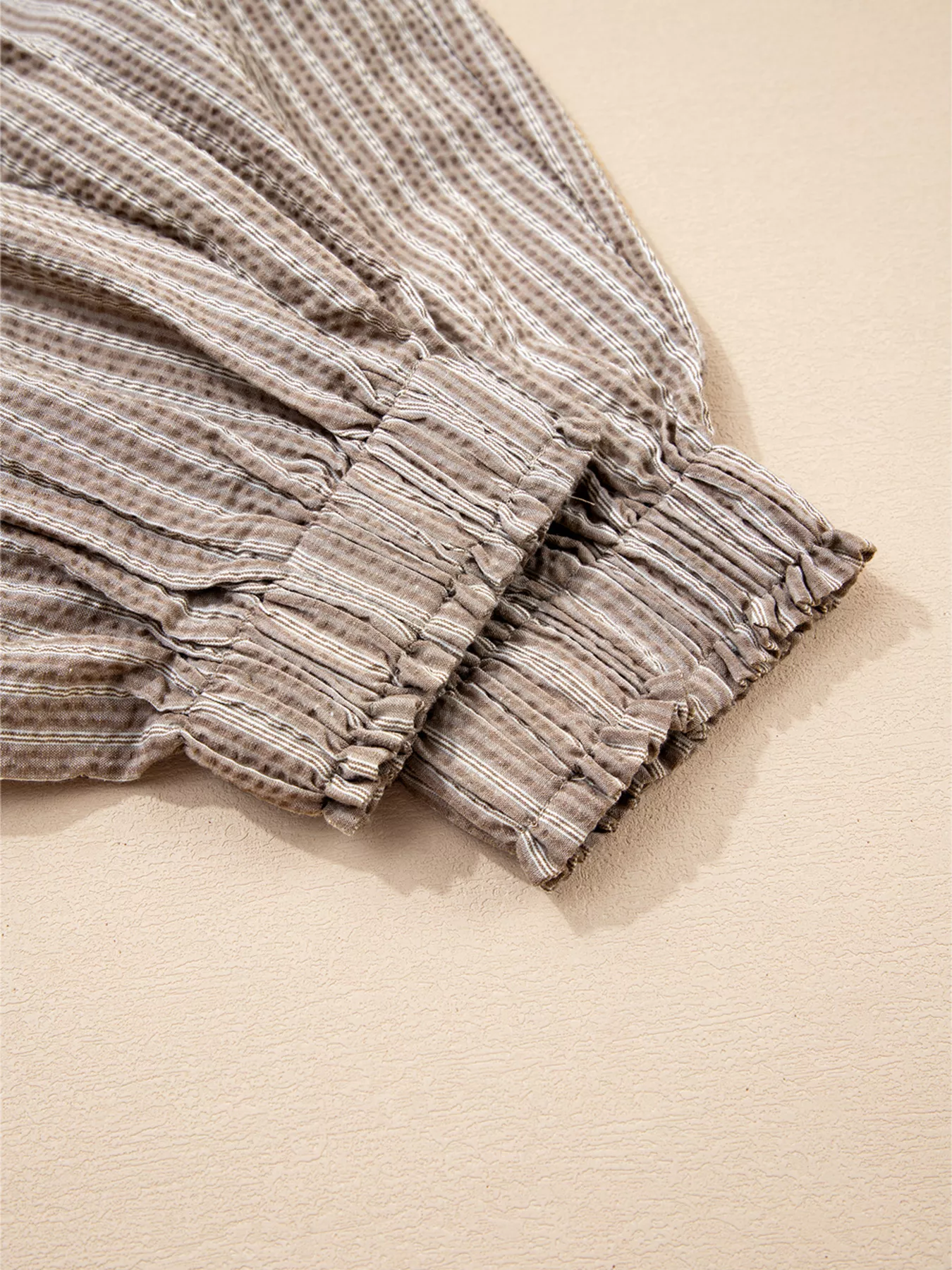 Stripe Drawstring Cargo Jogger Pants with Pockets - Image 9