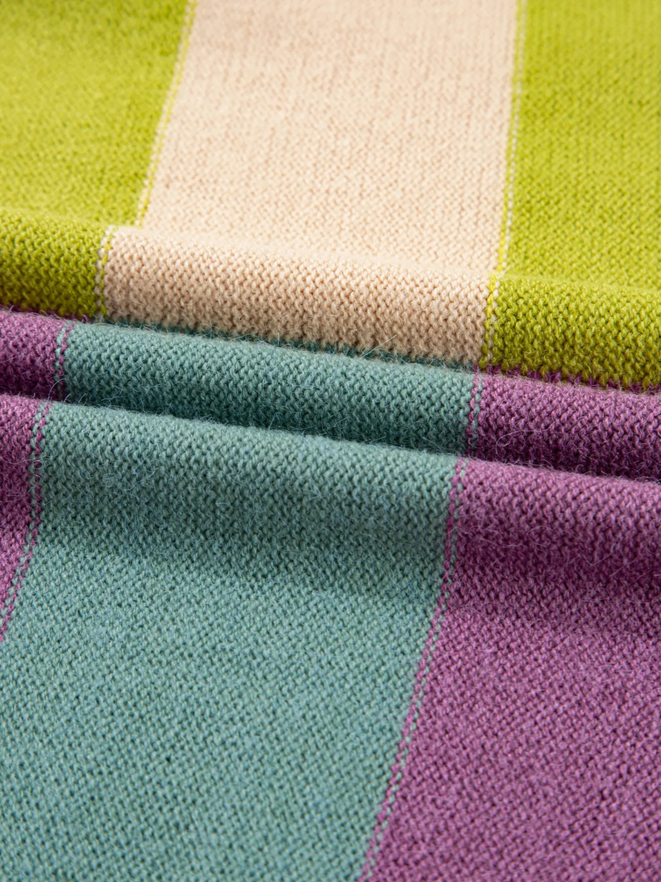 Stripe Drop Shoulder Ribbed Edge Sweater - Image 11