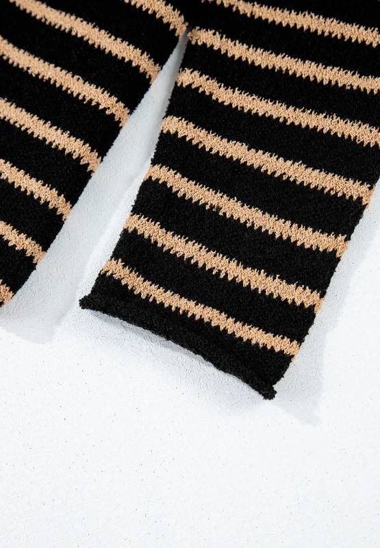 Stripe Drop Shoulder Round Neck Sweater - Image 10