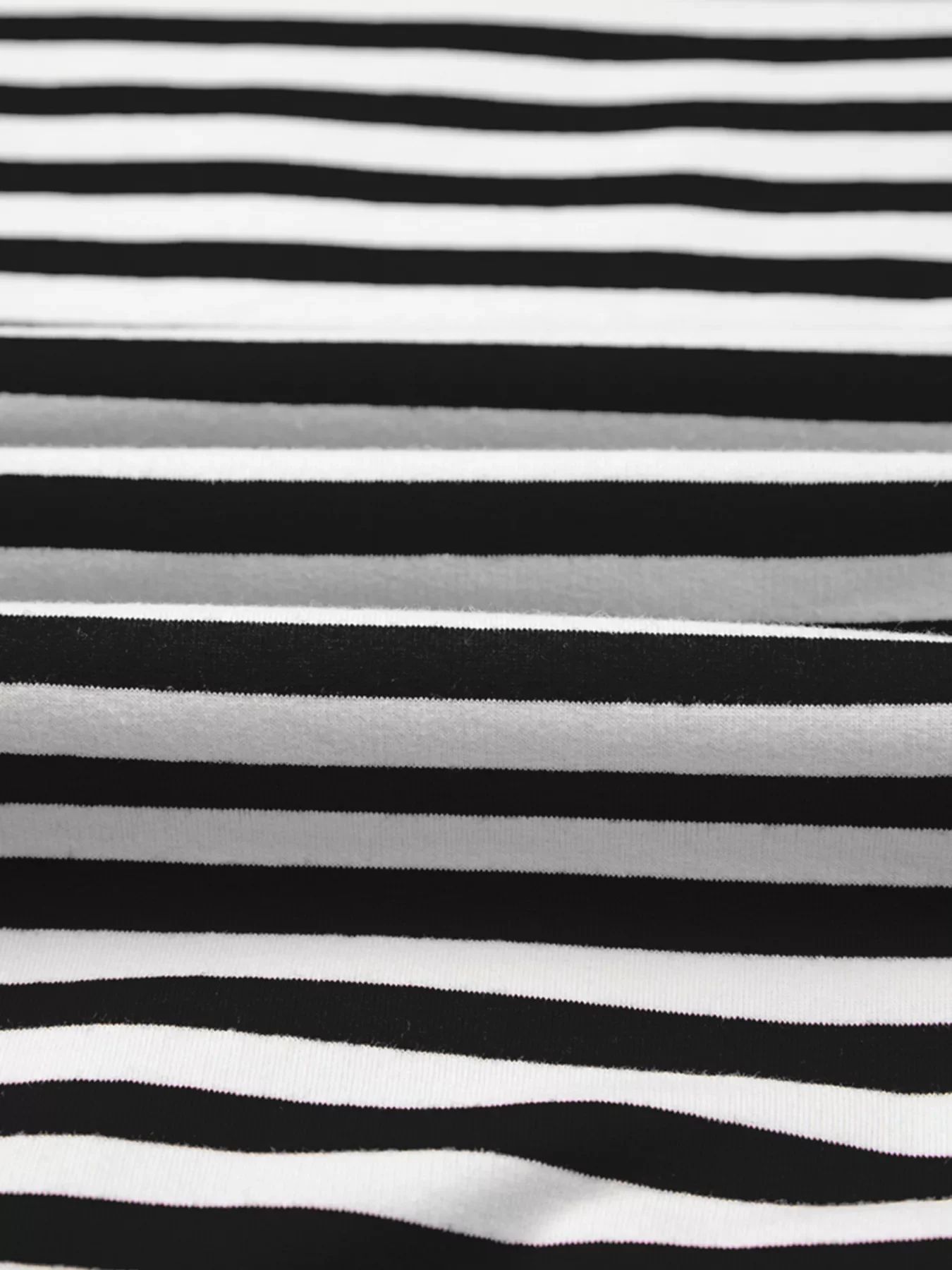 Stripe Exposed Seam Drop Shoulder Casual Pullover Top - Image 10