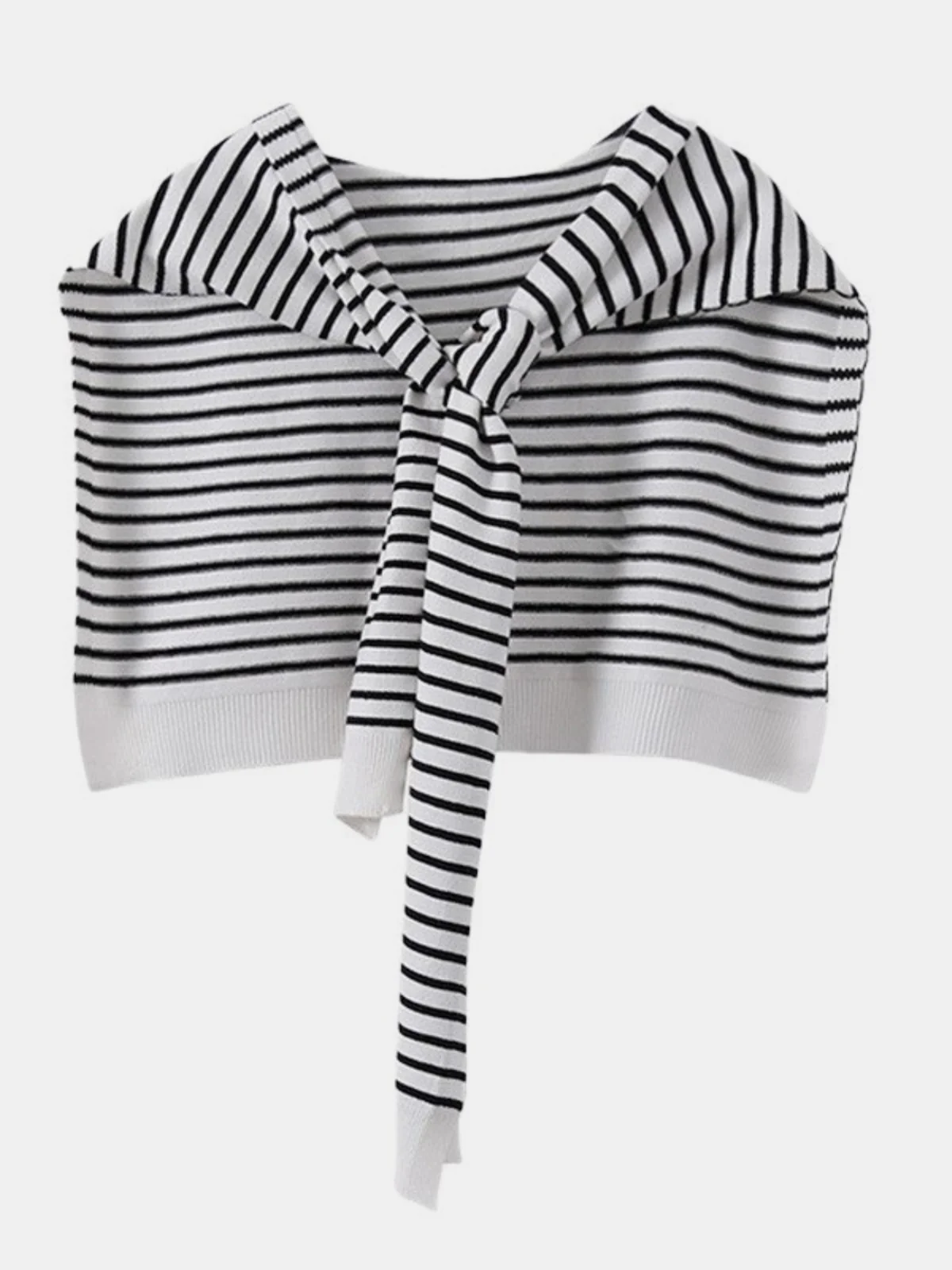Striped Contrast Knit Top - Image 4