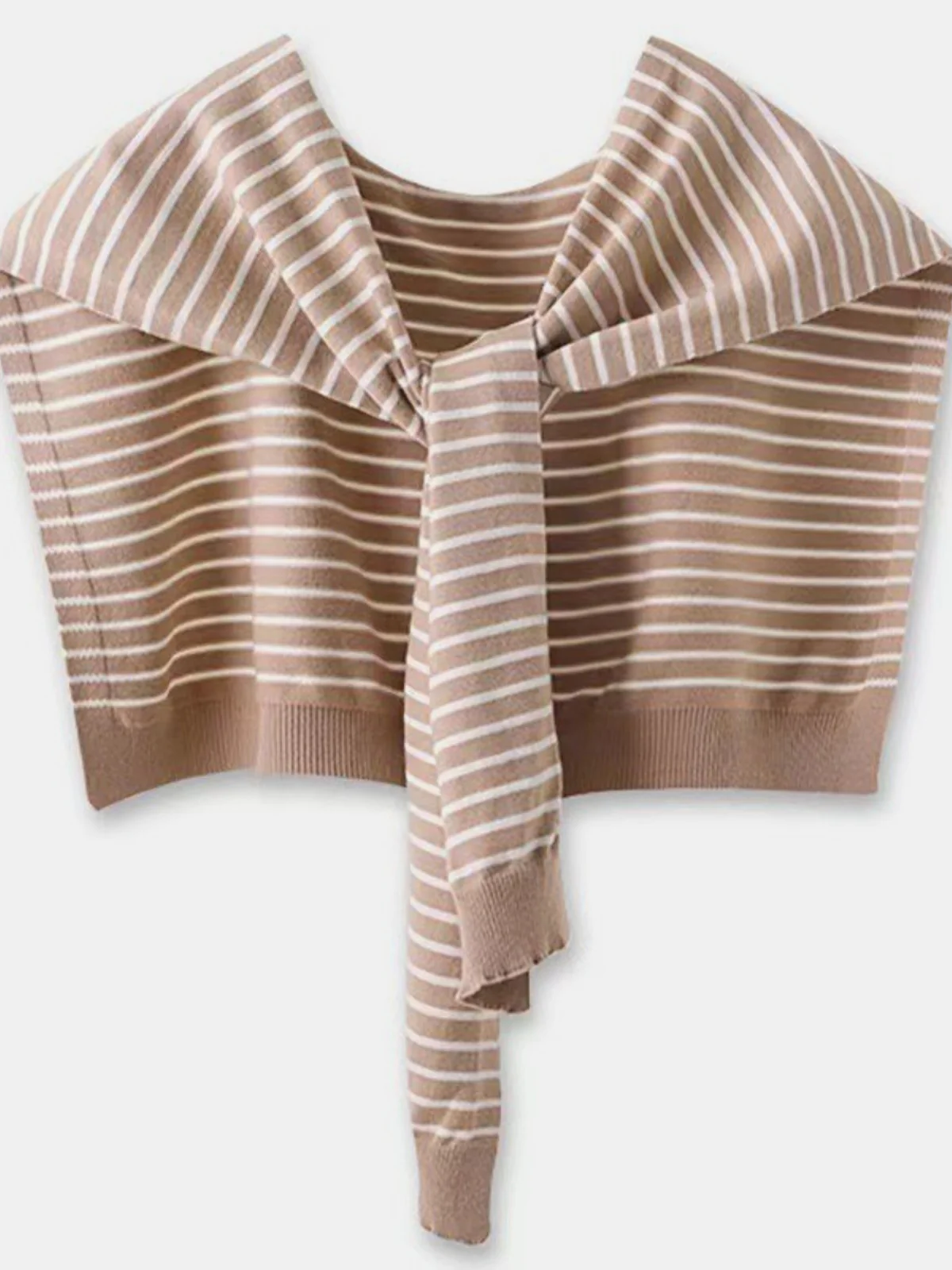 Striped Contrast Knit Top - Image 6