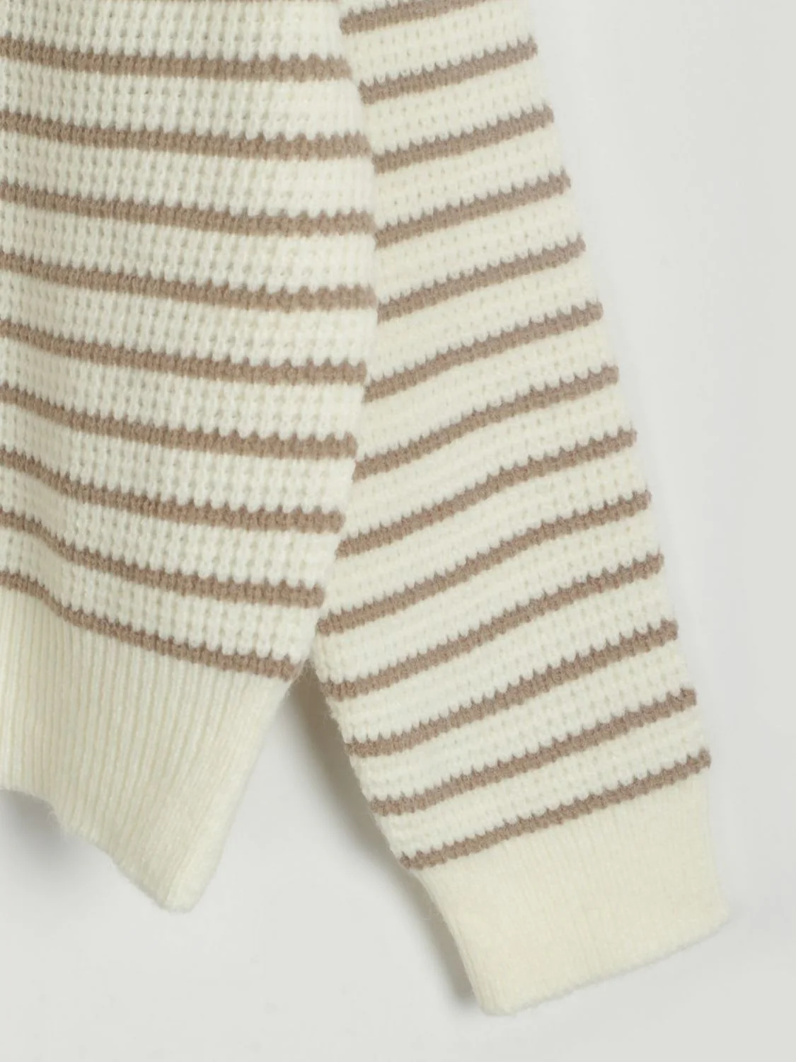 Striped Half Zip Long Sleeve Sweater - Image 8