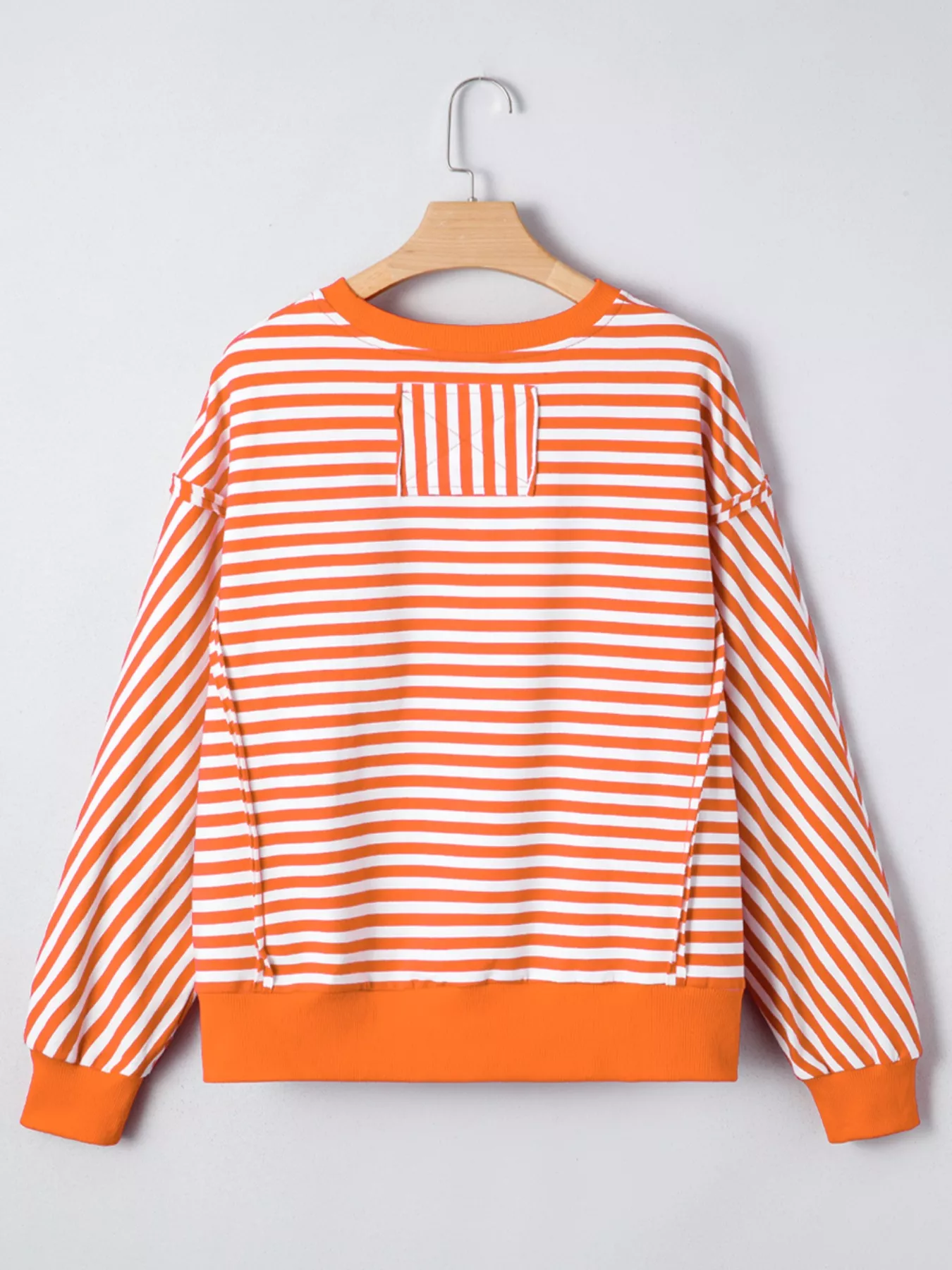 Striped Long Sleeve Casual Sweatshirt - Image 6
