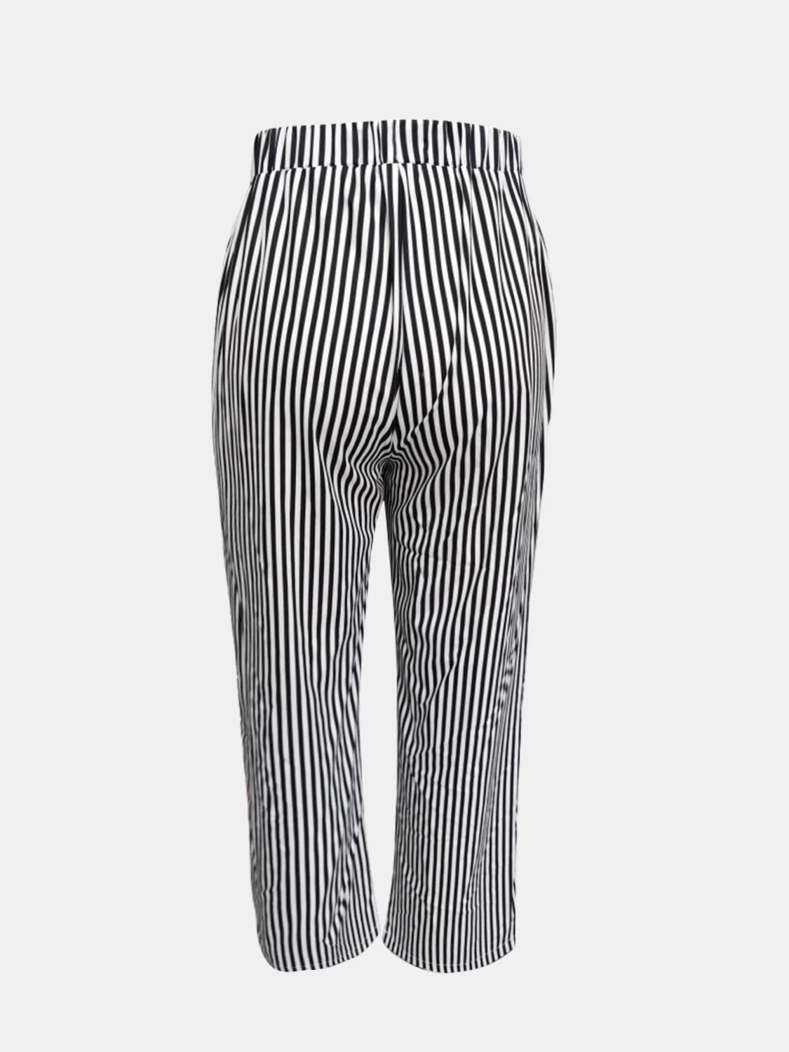 Striped Pants with Pockets - Image 9