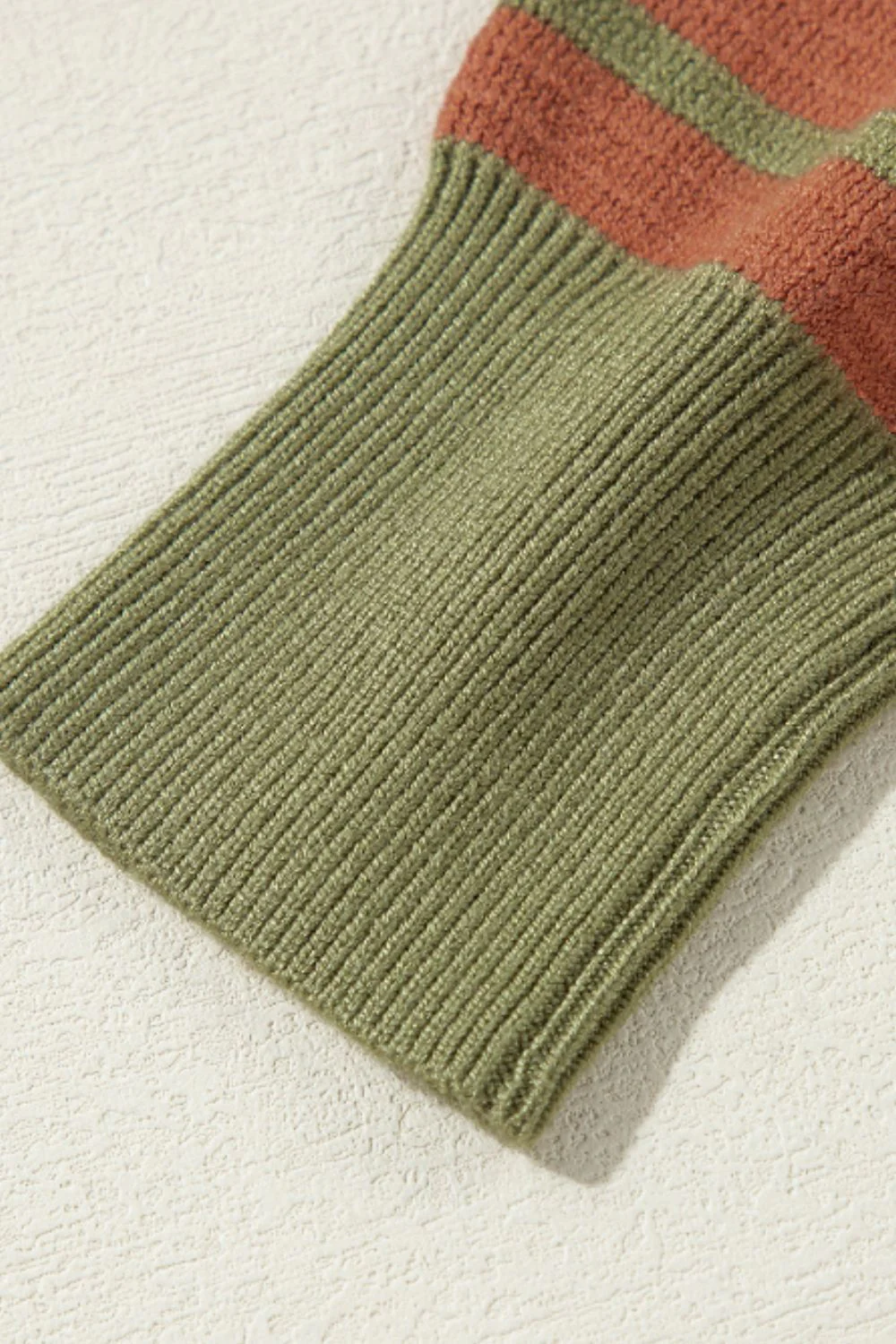 Striped Round Neck Long Sleeve Sweater - Image 8