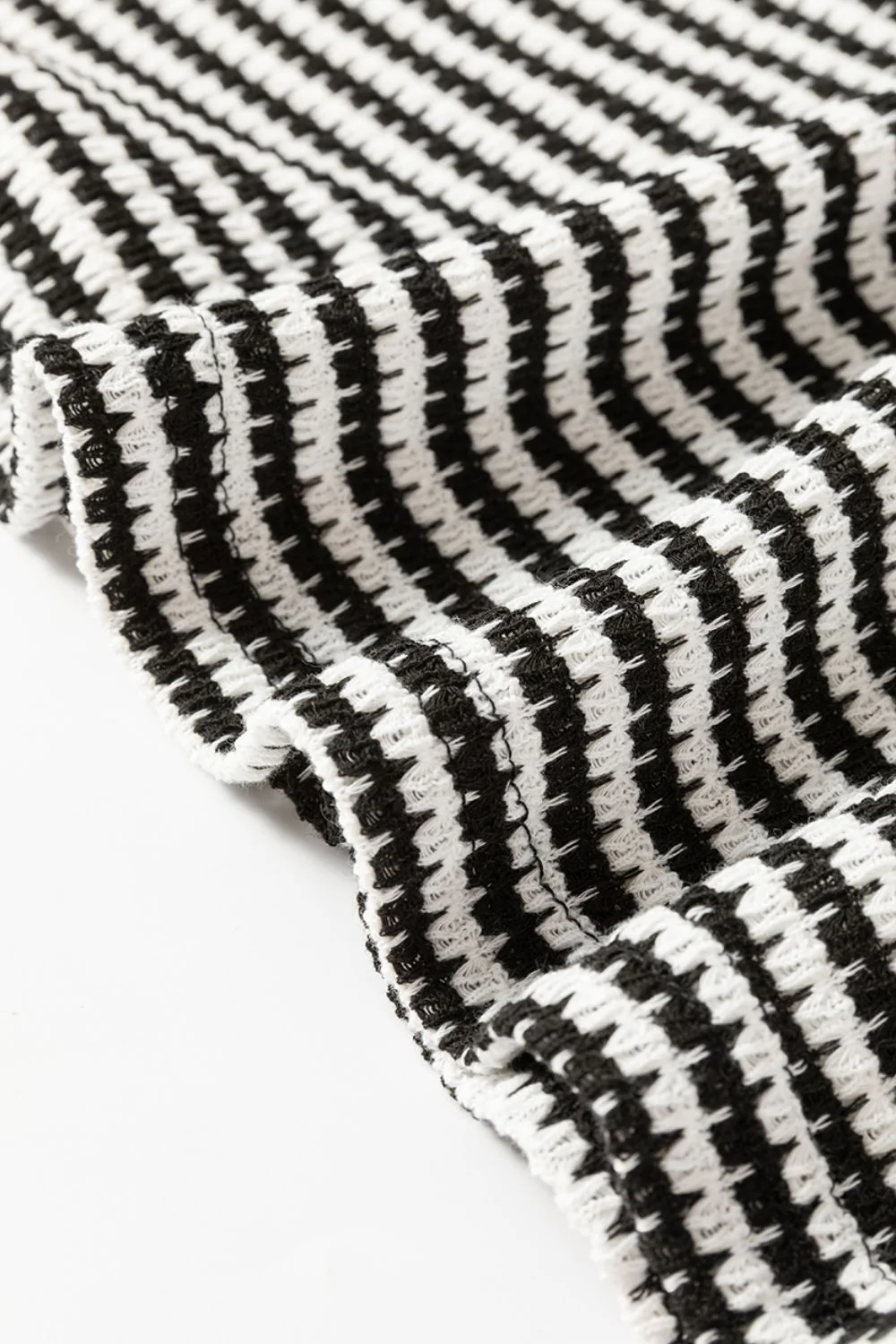 Striped Round Neck Long Sleeve Top - Image 6